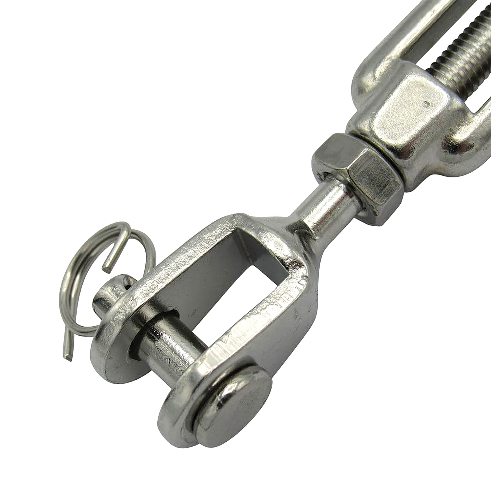 Al Fresco Jaw Jaw Turnbuckle M12 - Heavy Duty Stainless Steel Rigging Hardware for Marine, Construction & Industrial Use