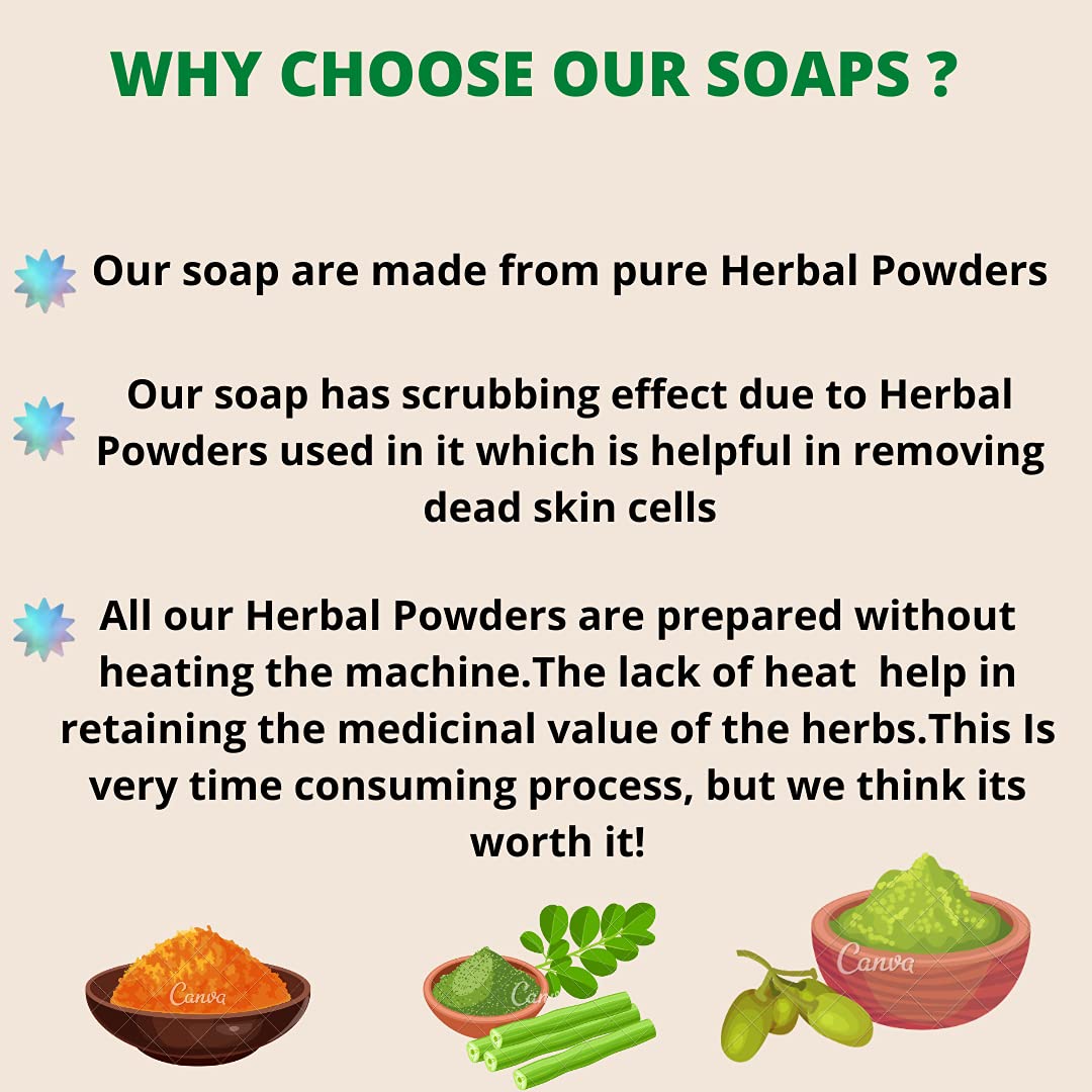 Ayurved Darshanam Anti Fungal Soap - Natural Handmade Herbal Bath Bar for Men & Women, 120g (Pack of 2) | Gentle Cleansing for All Skin Types, Helps Prevent Fungal Infections - Perfect for Daily Shower, Gym & Travel Use