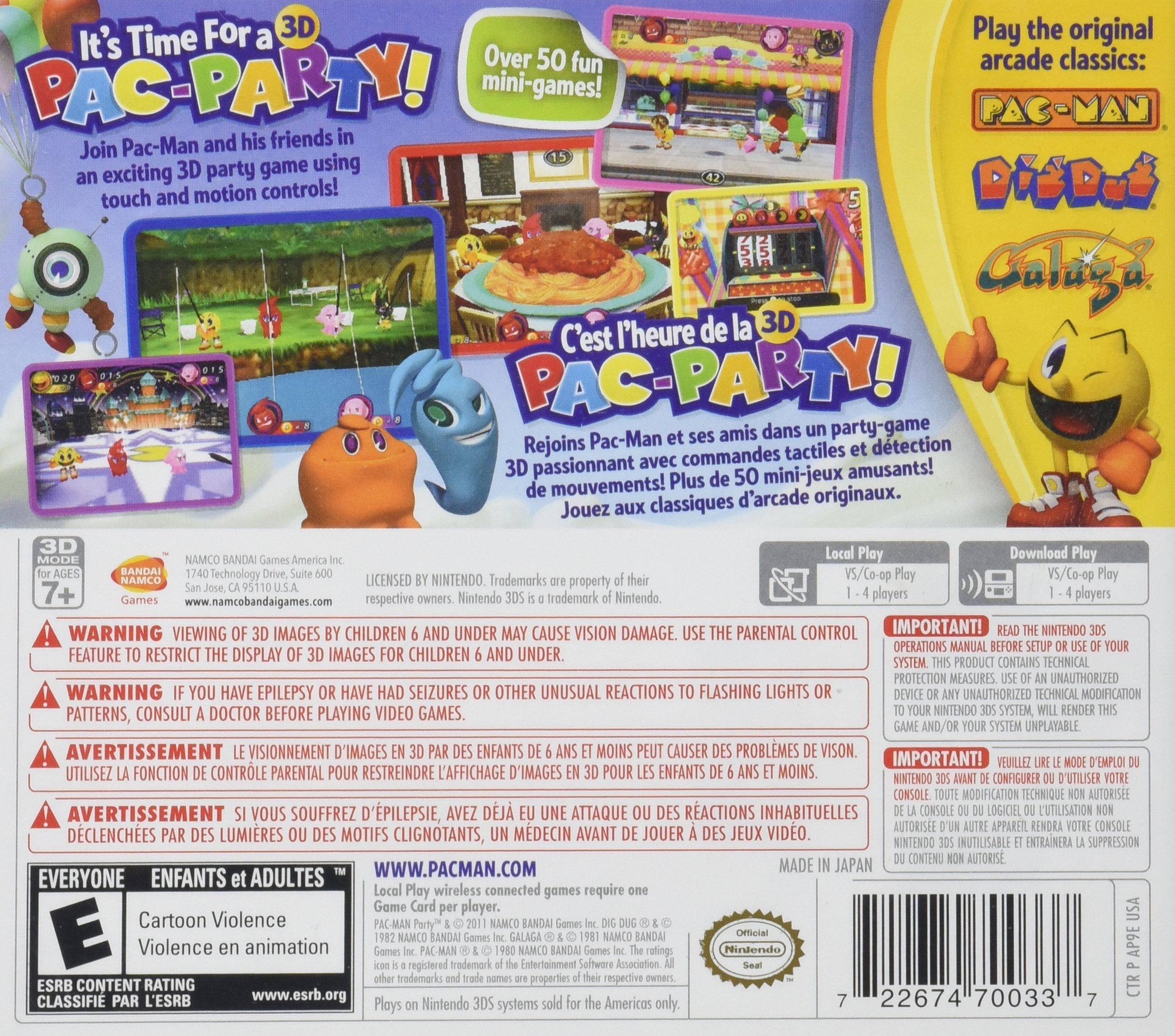 Pac-Man Party 3D Game - Classic Arcade Video Game for Nintendo Switch, PS4 & Xbox | Fun Multiplayer Family Game Night Entertainment