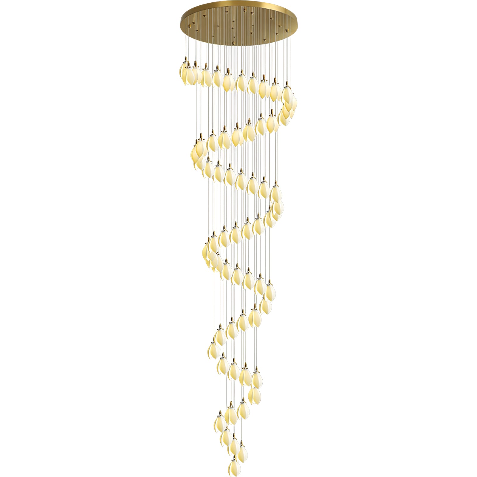Astralis Bloom Stairs Chandelier - Modern Crystal Ceiling Light Fixture for Living Room, Dining Room, Bedroom & Staircase Decor