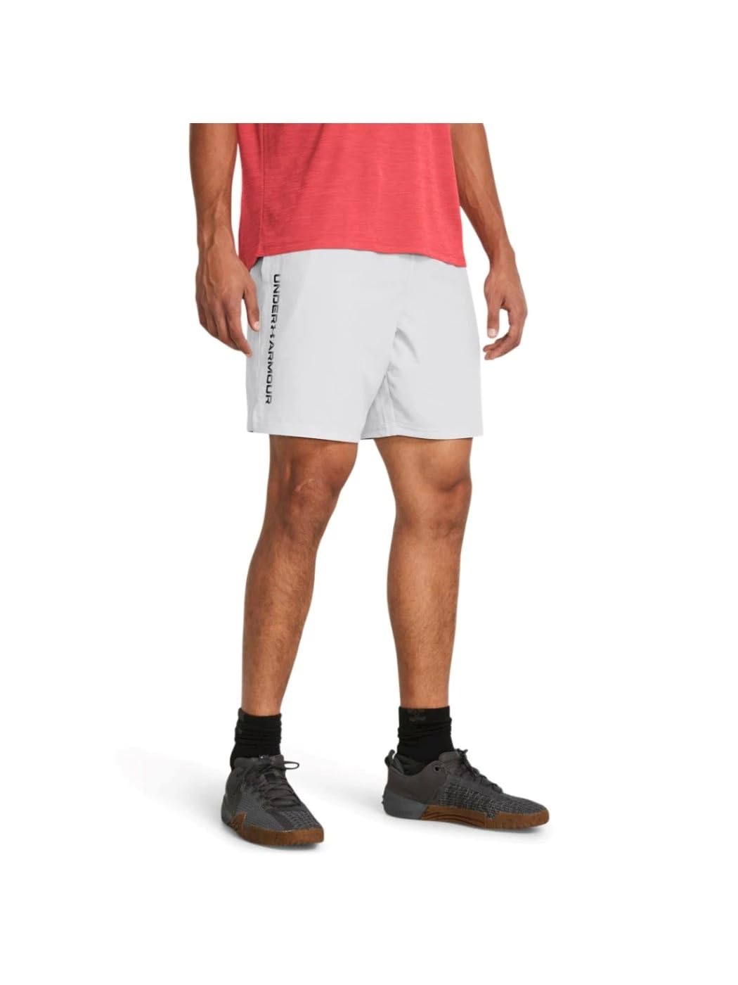 Under Armour Men's Performance Gym Shorts - Lightweight, Moisture-Wicking Workout Shorts for Running & Training - Grey Athletic Shorts for Men - Perfect for Gym, Jogging & Casual Wear