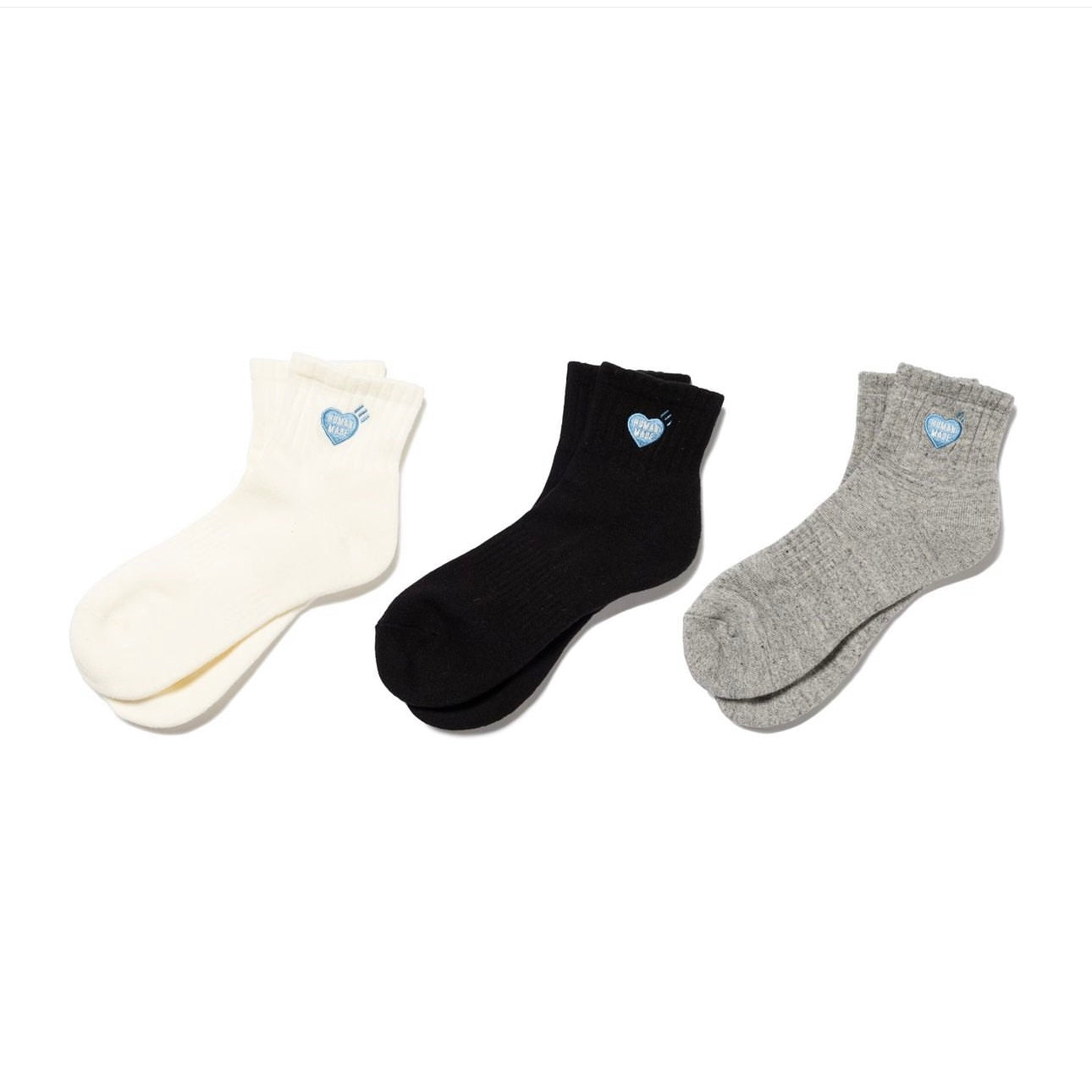 HUMAN MADE 24SS Pile Socks (HM27GD057) - Trendy Cotton Crew Socks for Men & Women - Perfect for Casual Wear, Sneakers & Street Style Outfits