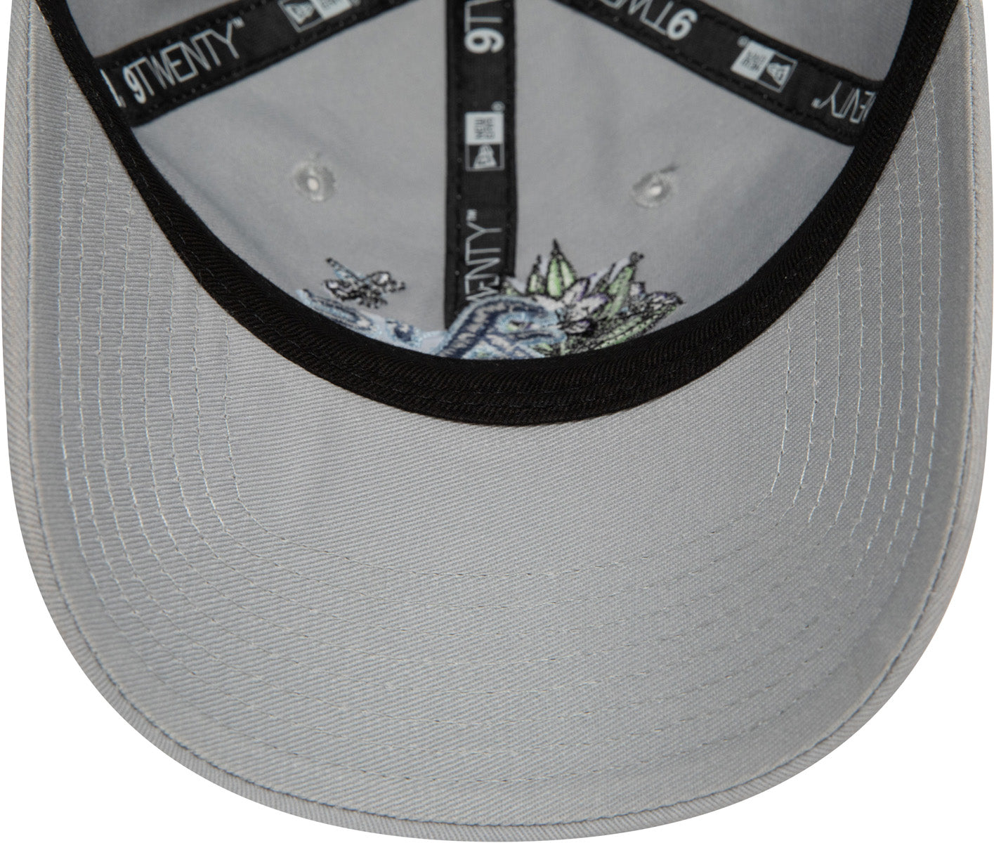 Oakland Athletics New Era 9Twenty MLB Floral Grey Adjustable Baseball Cap - Official Licensed Hat for Baseball Fans, Streetwear Fashion & Outdoor Activities