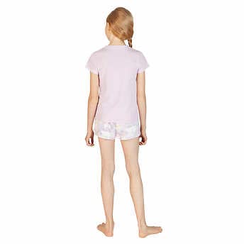 Youth 4-Piece Lounge Set - Butterfly Pink Gray | Small Size (7/8 Years) | Perfect for Kids' Bedroom or Playroom
