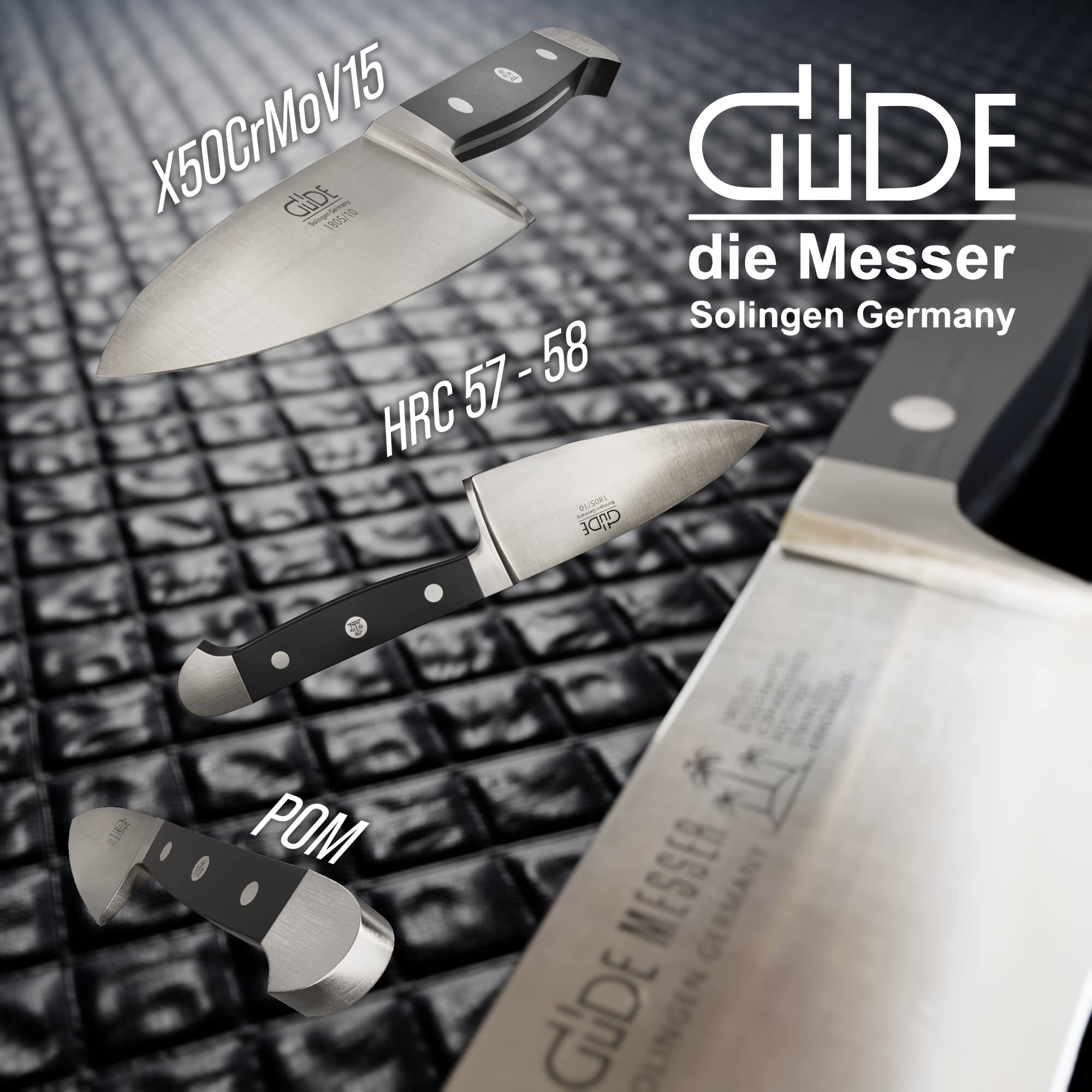 Premium Güde Alpha Series Hand-Forged Cheese Knife - 4