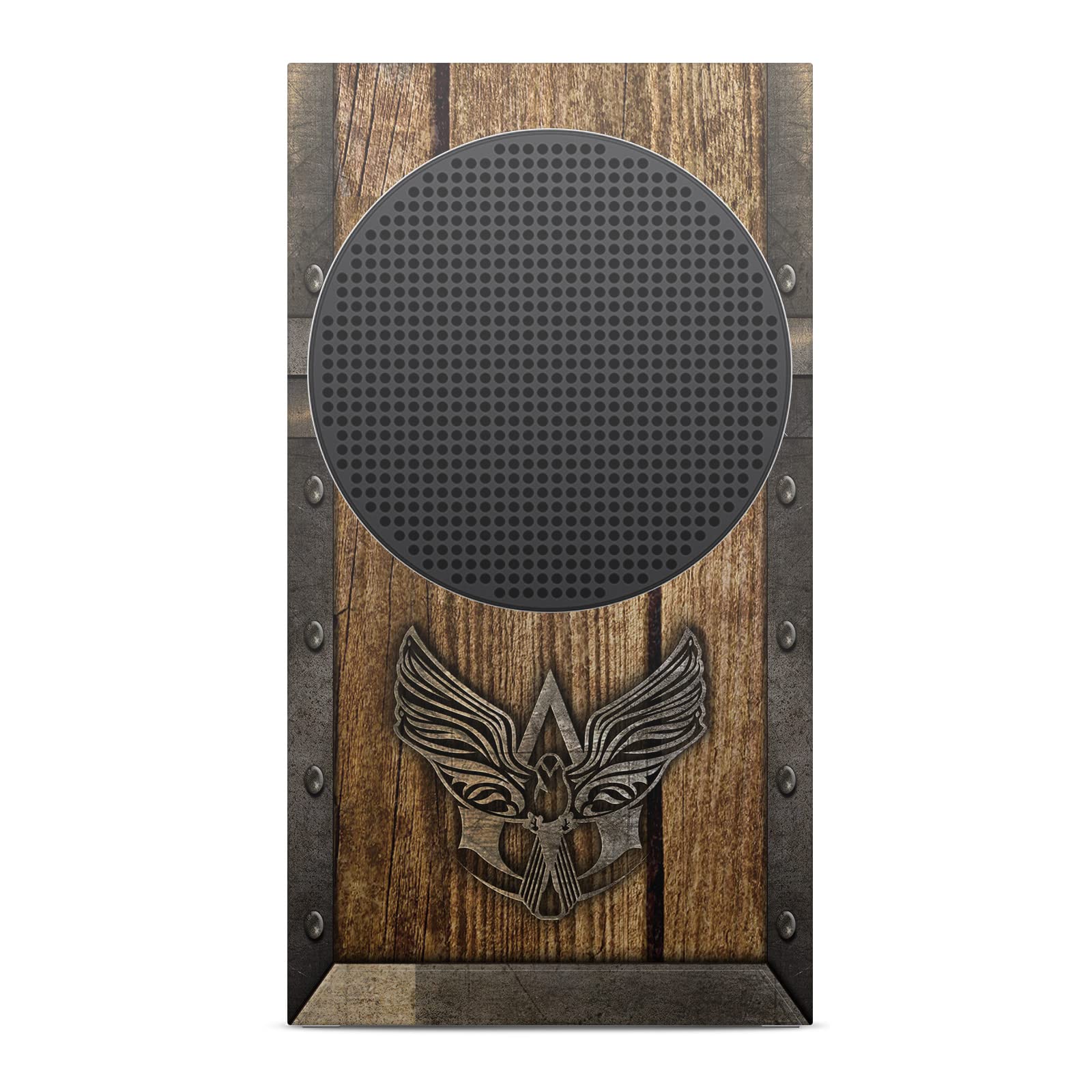 Officially Licensed Assassin's Creed Black Flag Vinyl Skin for Xbox Series S - Wood & Metal Chest Design, Matte Finish Gaming Decal - Perfect for Console Protection & Customization