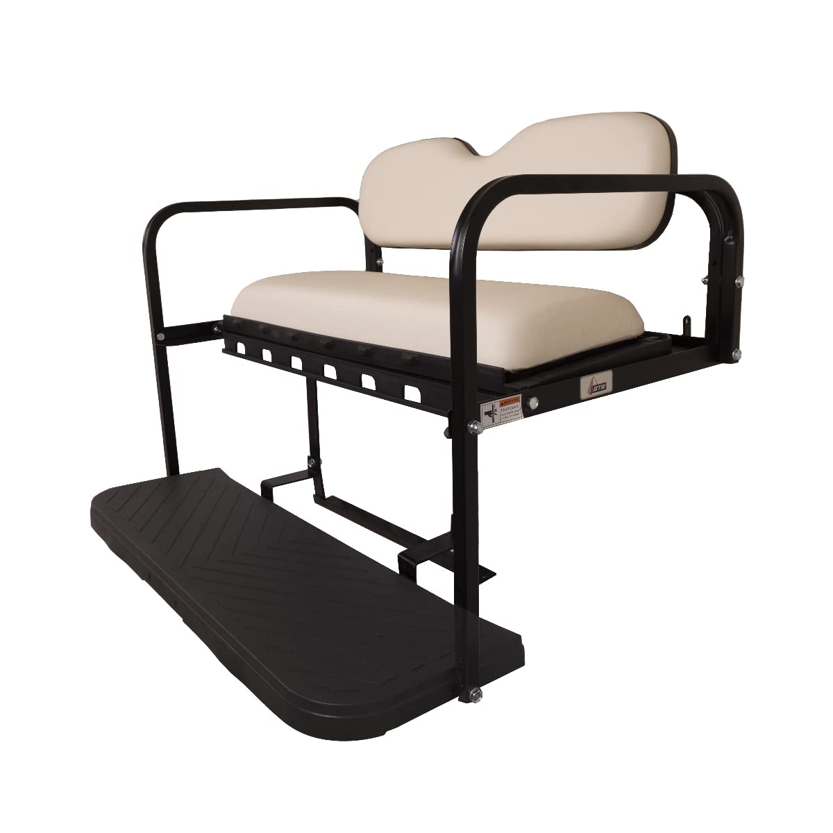 GTW MACH3 Club Car DS Golf Cart Rear Seat Kit - Heavy Duty Steel Frame | Fits 1982-2000 Models | White | Perfect for Golf Courses, Resorts & Personal Use