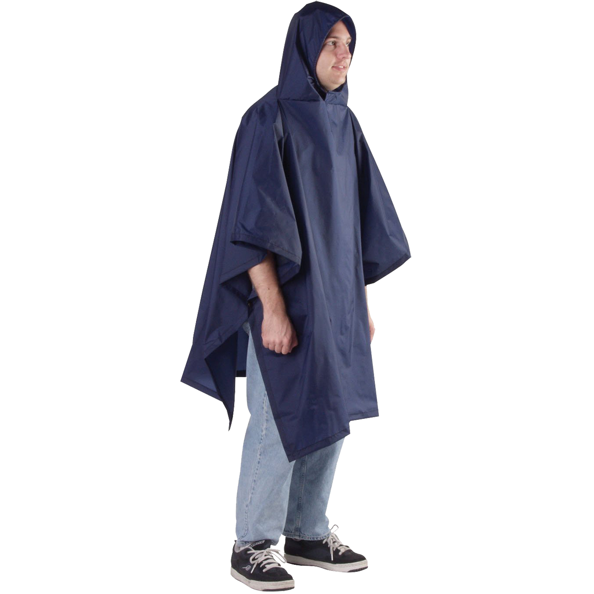 Waterproof Adult Poncho - Lightweight & Durable Graphite Rain Poncho for Outdoor Activities, Camping, Hiking & Travel