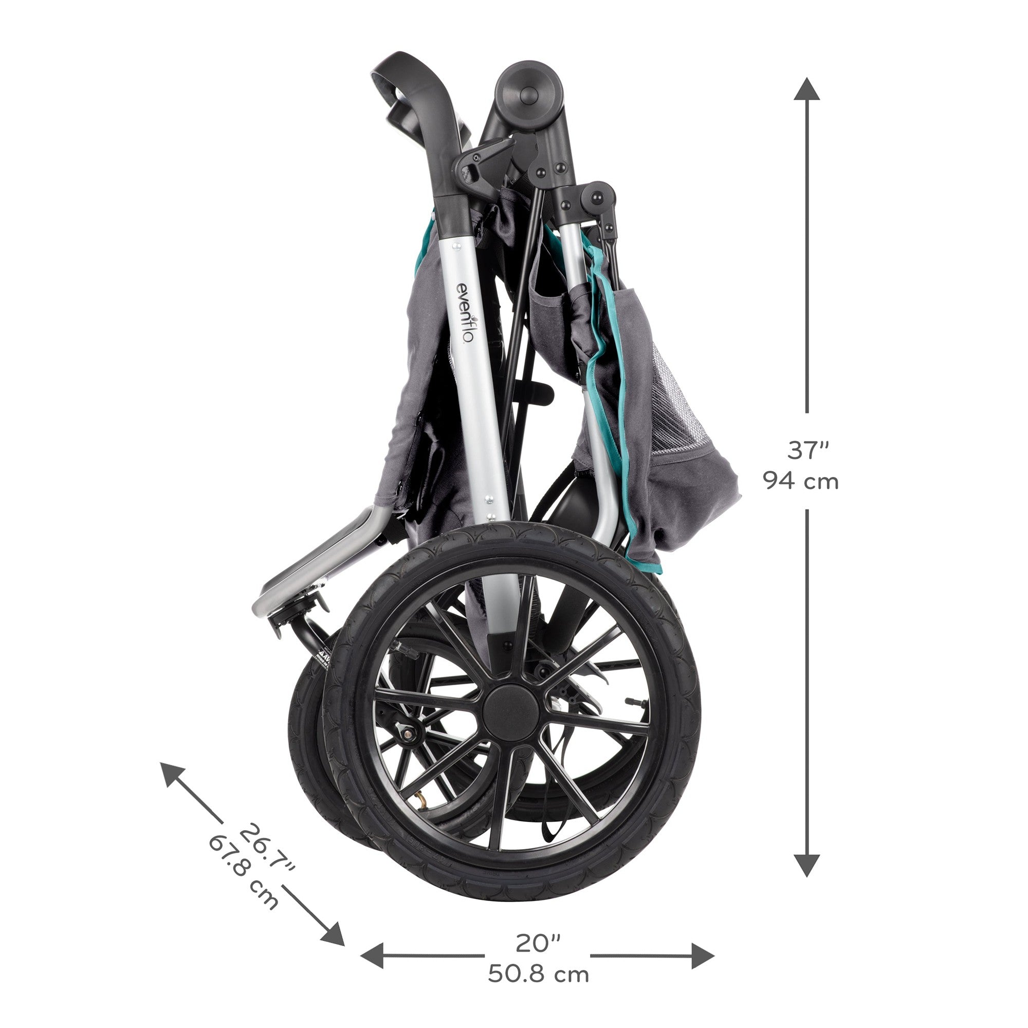 Evenflo Victory Plus Jogging Stroller Travel System - Lightweight All-Terrain Baby Stroller with Car Seat | Perfect for Running, Travel & Outdoor Adventures