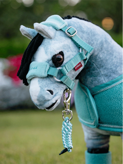 Le Mieux Toy Pony Vogue Headcollar & Lead Rope Set - Stylish Horse Halter with Adjustable Nylon Lead for Show, Training & Grooming - Perfect for Dressage, Jumping & Equestrian Events