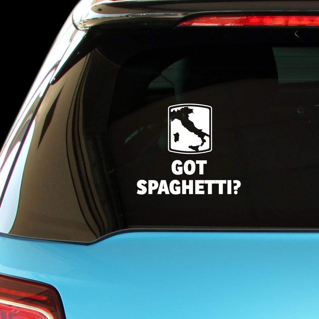 GOT Spaghetti Italian Italy Car Laptop Wall Sticker Decal - Perfect for Home, Office, Car, and Laptop Decoration