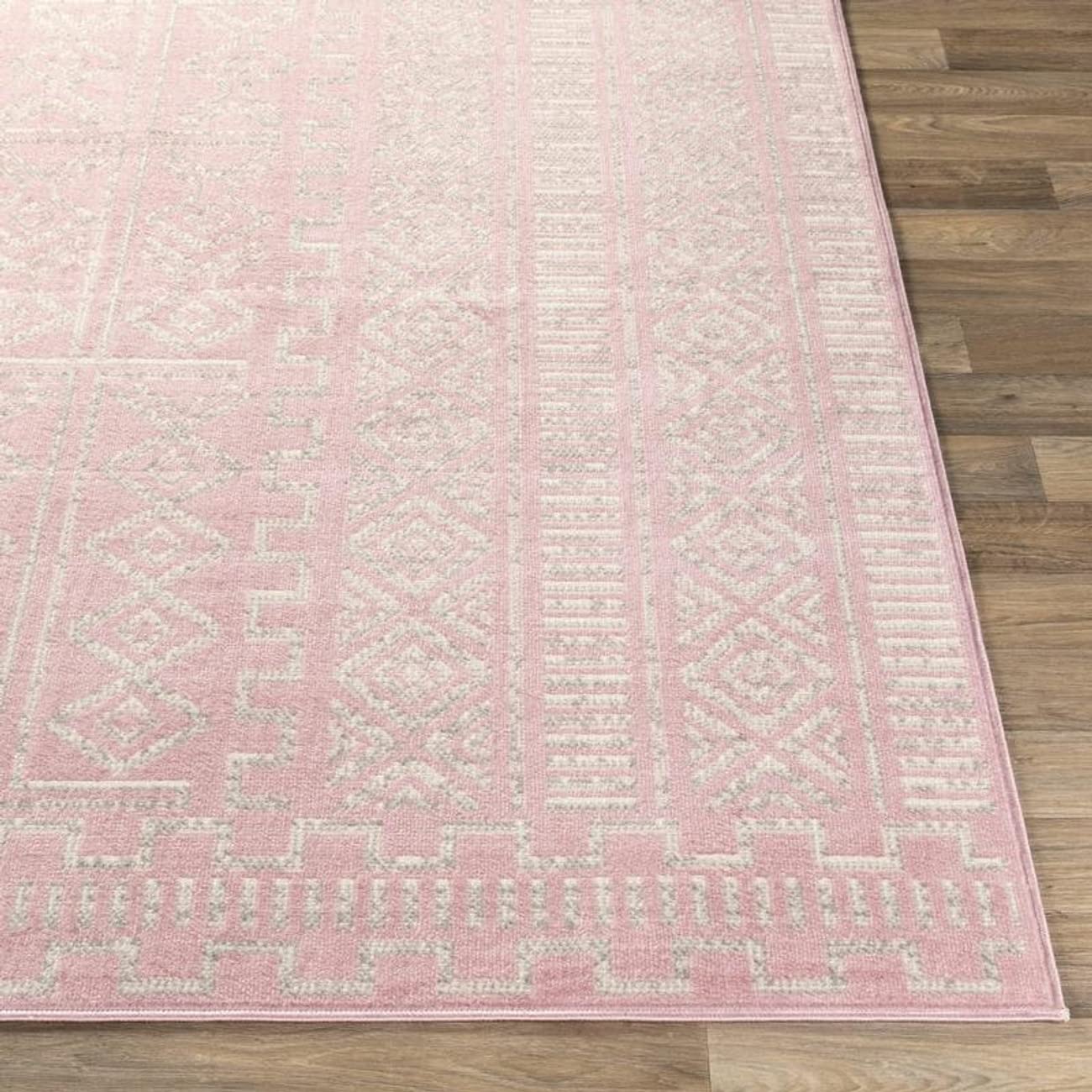 Mark&Day 8x10 Pale Pink Area Rug - Soft Plush Carpet for Living Room, Bedroom, Kitchen - 7'10