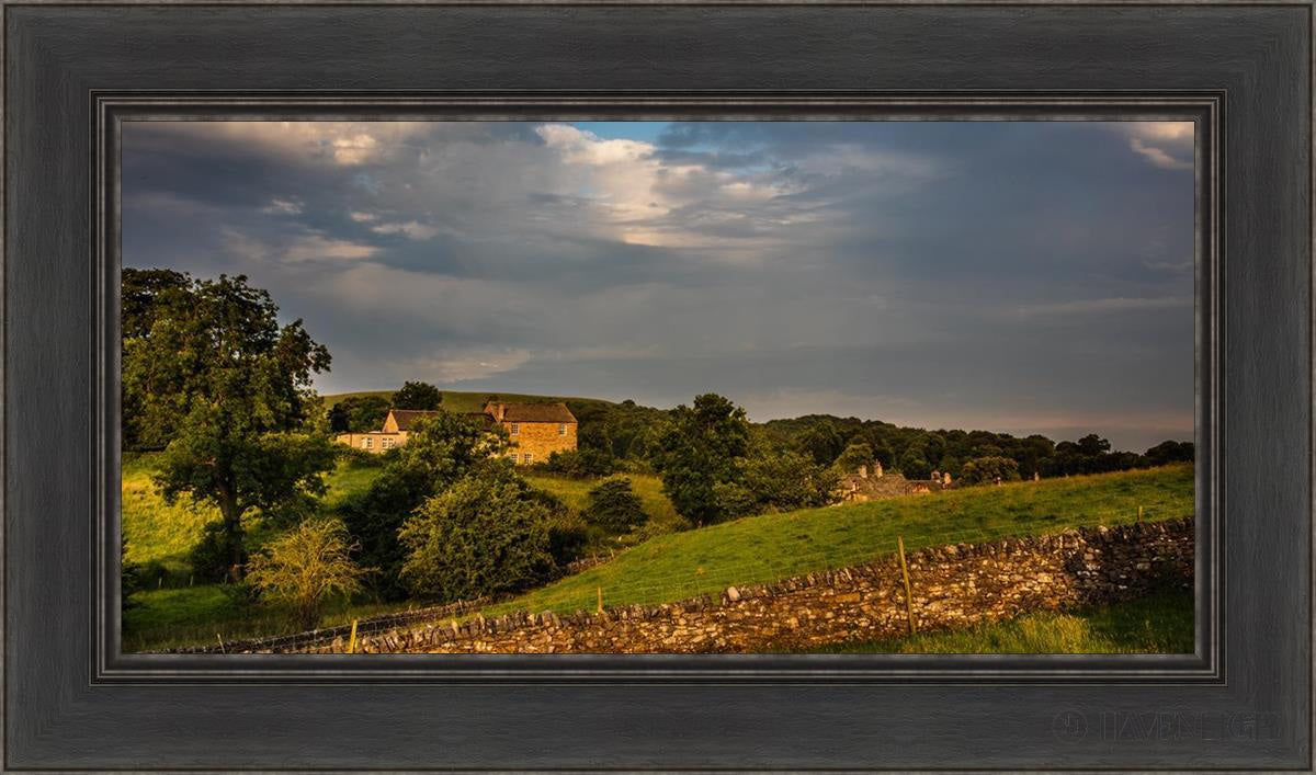 Downham Farm Morning Wall Plate 1 - Rustic Farmhouse Decor for Kitchen, Dining Room & Country Style Homes
