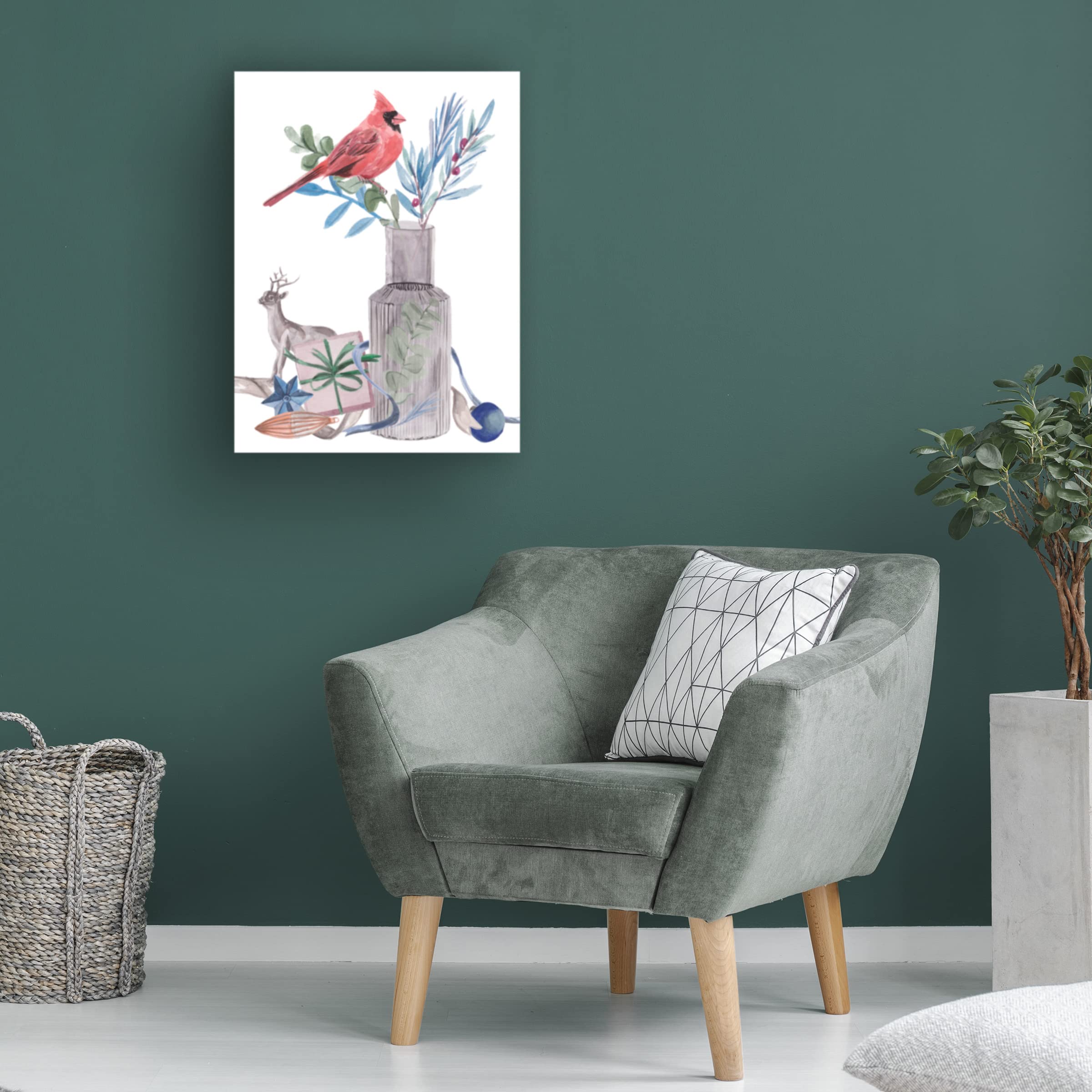 Trademark Fine Art 'Warm Wishes II' Canvas Wall Art by Melissa Wang - Beautiful Floral Painting for Living Room, Bedroom & Office Decor