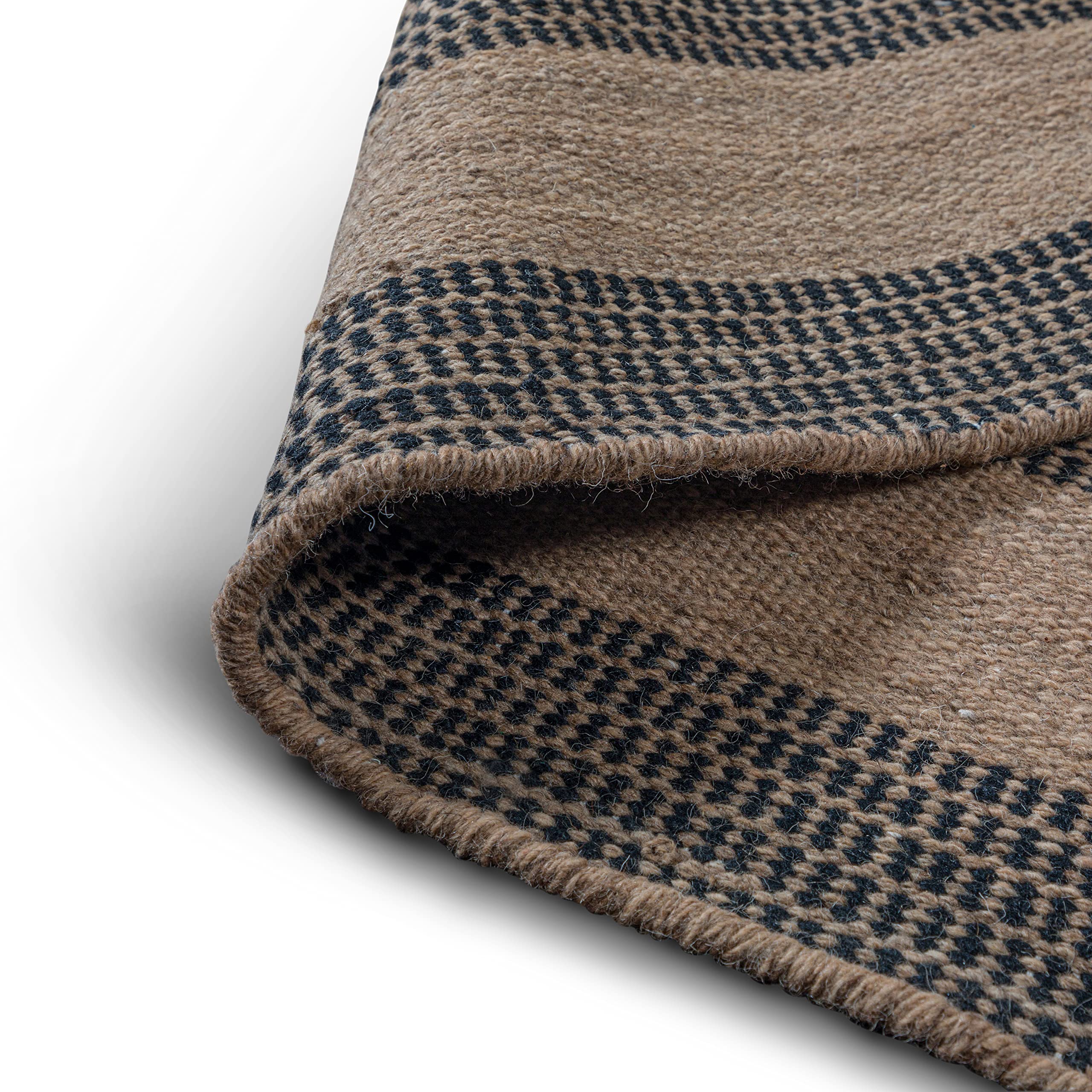 SIMPLIHOME Hart 6x9 Modern Area Rug in Neutral Taupe & Black - Soft Contemporary Floor Carpet for Living Room, Bedroom, Dining Room - Perfect for Home Decor, Office Spaces & Cozy Interior Design