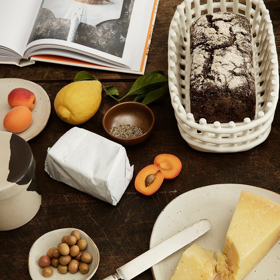Premium Ceramic Oval Basket - Handcrafted Decorative Storage for Fruits, Bread & Home Decor | Perfect for Kitchen, Dining Table & Farmhouse Style Decor