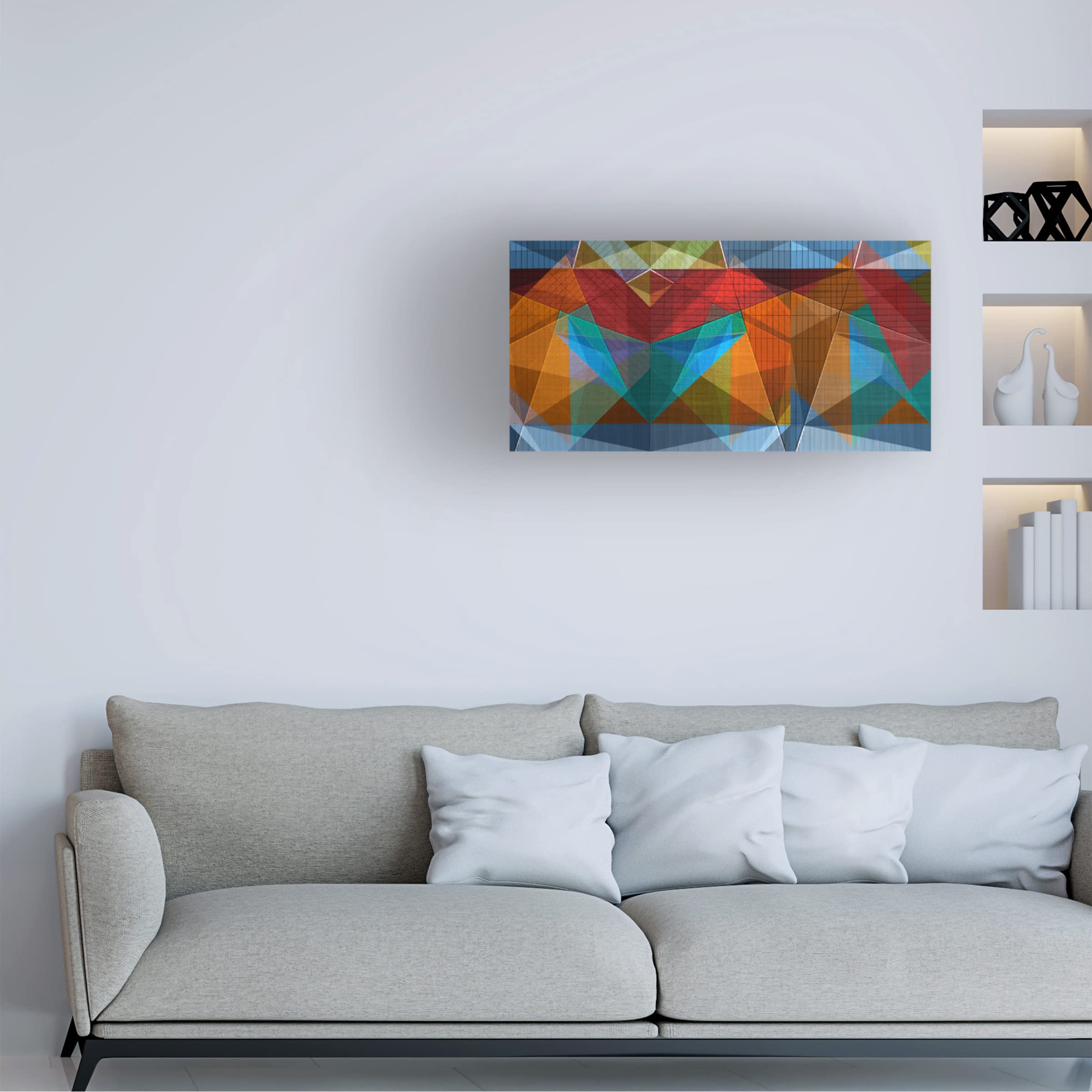 Abstract Mural Canvas Wall Art Print by Jois Domont - Modern Home Decor for Living Room, Bedroom & Office - Large Contemporary Artwork for Interior Design