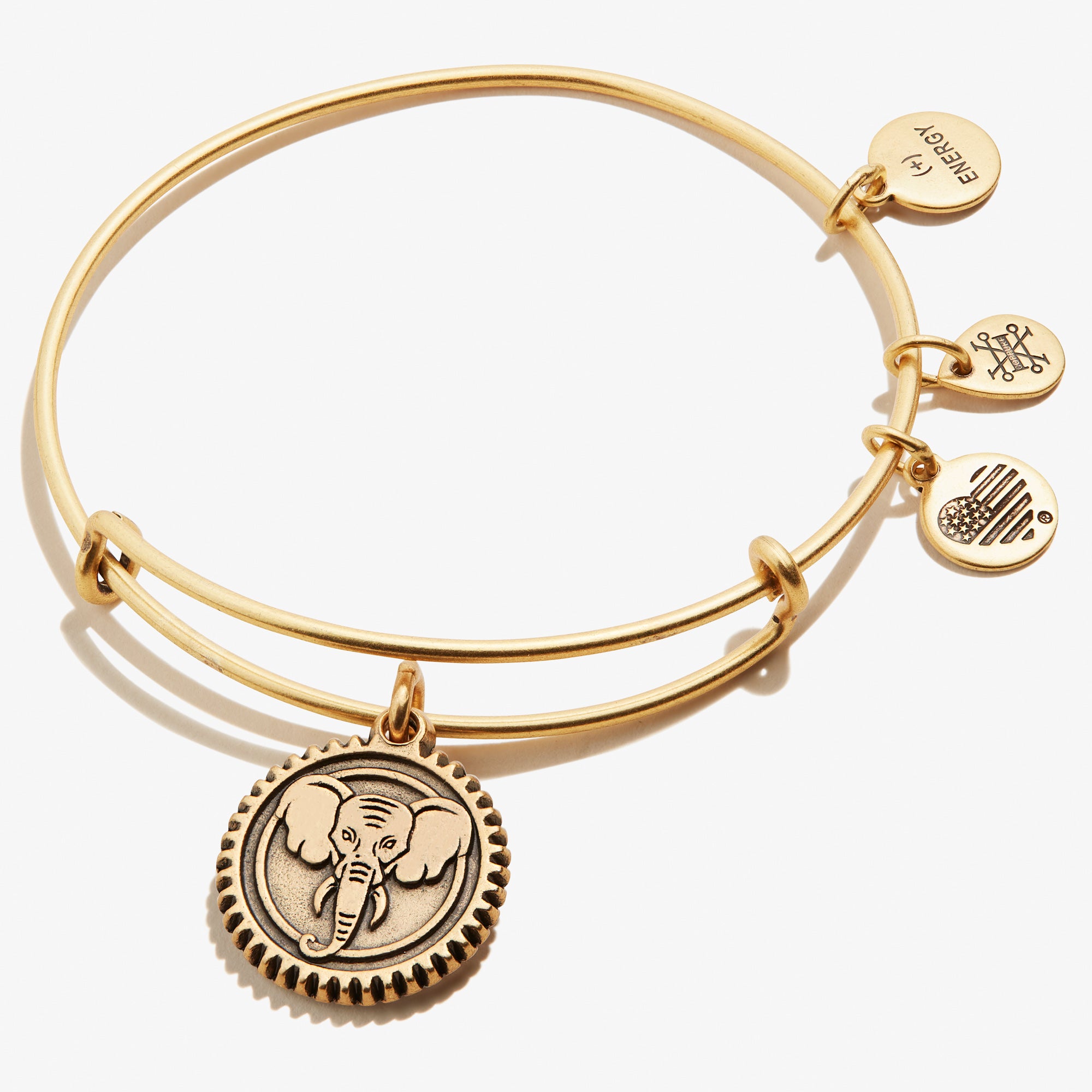 Elephant Embossed Charm Bangle Bracelet - Sterling Silver Adjustable Boho Jewelry for Women - Perfect for Festival, Wedding & Everyday Wear