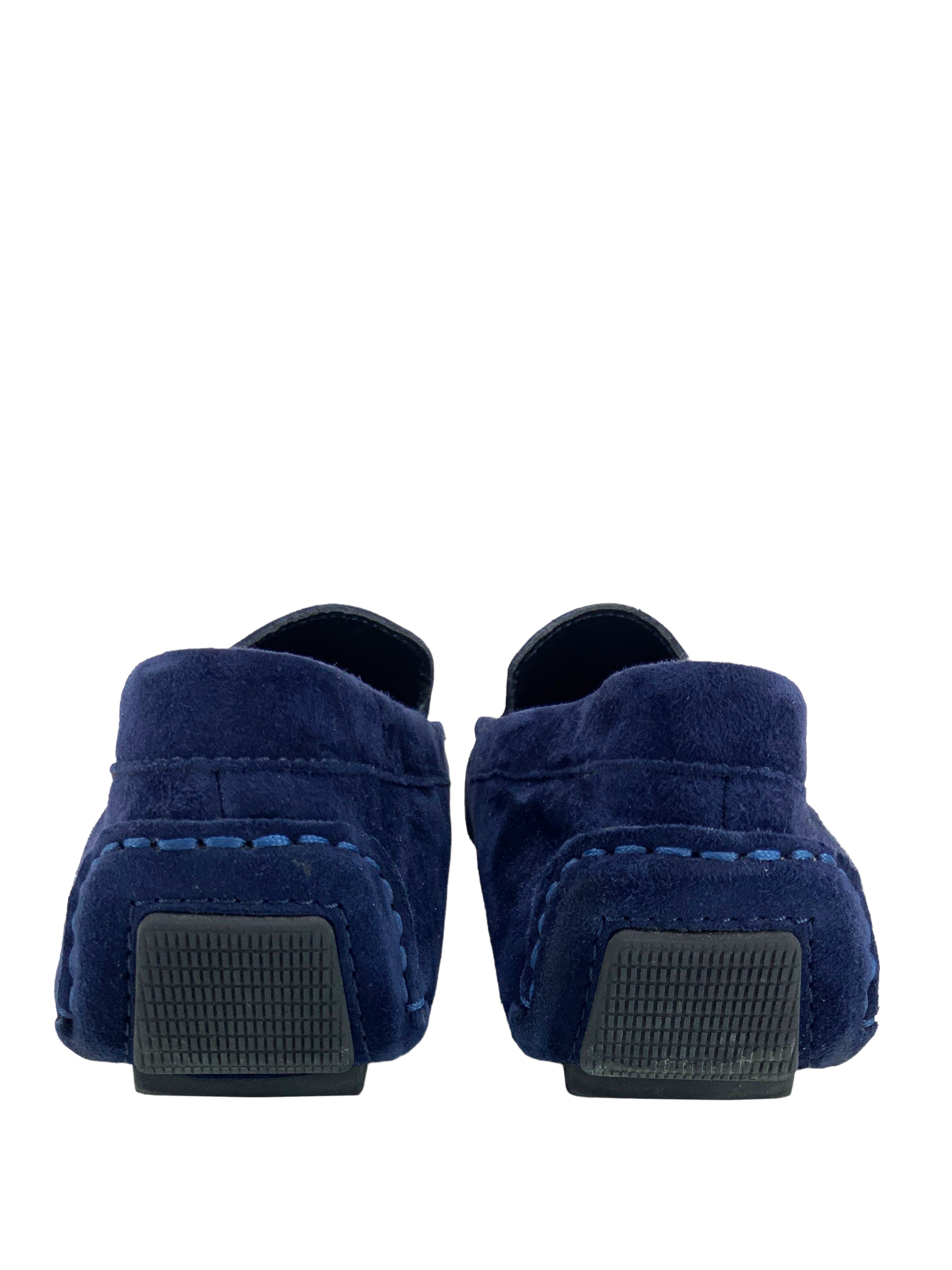 MANOLO BLAHNIK Suede Driving Shoes for Men | Size 8 US | Comfortable Loafers for Casual Wear, Office & Travel