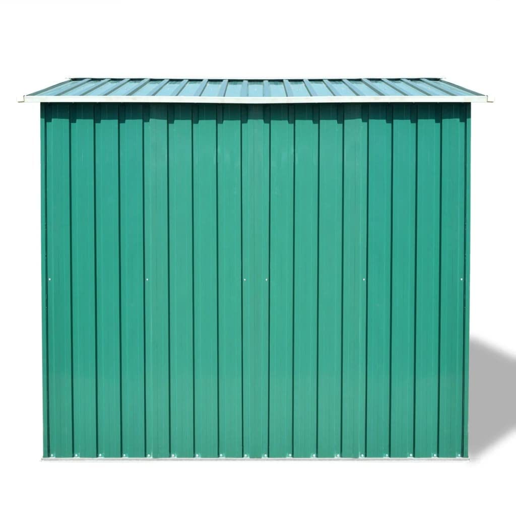 vidaXL Metal Garden Storage Shed - Outdoor Tool Shed for Gardening Equipment, Lawn Mowers & Yard Tools | Weather-Resistant Steel Utility Shed for Backyard, Patio & Garage Storage