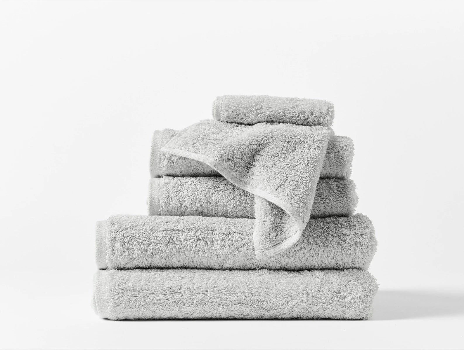 Organic Cotton Cloud Loom Bath Towels & Bath Mat Set - Ultra Soft & Absorbent for Spa, Bathroom & Luxury Home Decor