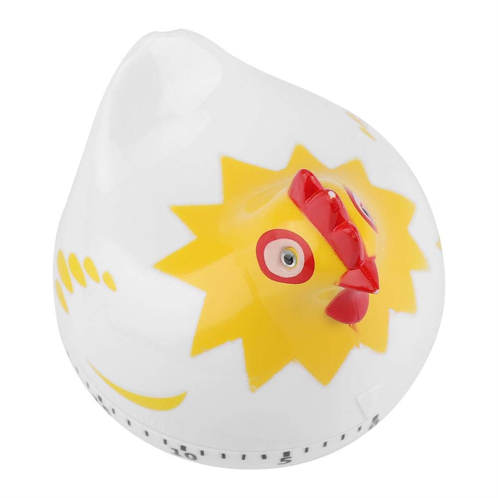 White Chicken Pattern Kitchen Timer - Digital Countdown Timer for Cooking, Baking, BBQ & Meal Prep | Perfect for Home Chefs & Baking Enthusiasts