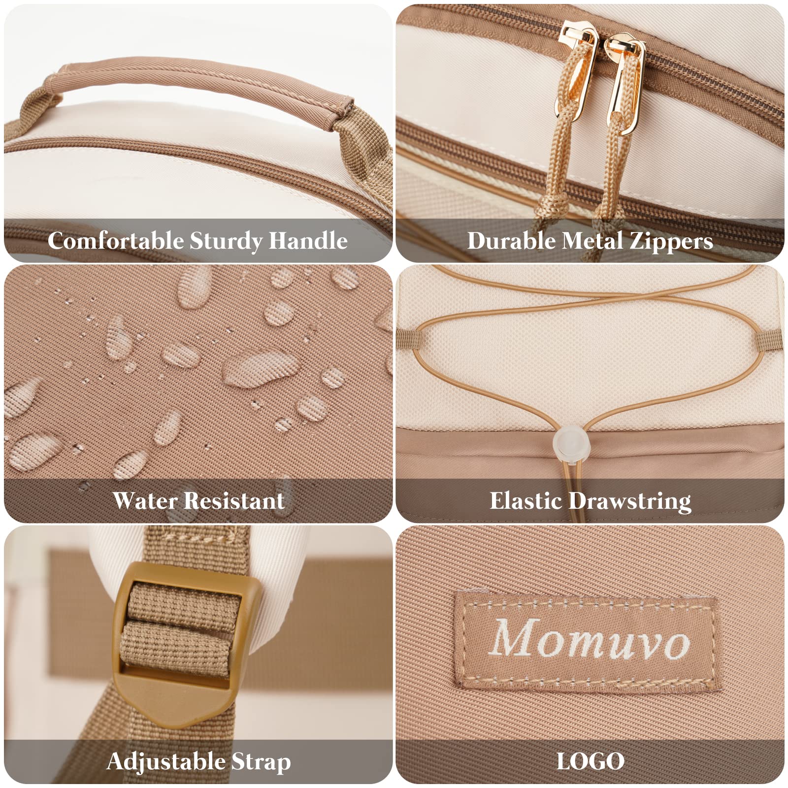 MOMUVO Classic Women's Backpack - Lightweight Waterproof School Bookbag for Teen Girls & College Students - 15.6 Inch Laptop Bag with USB Charging Port - Perfect for High School, Work, Travel & Daily Commute