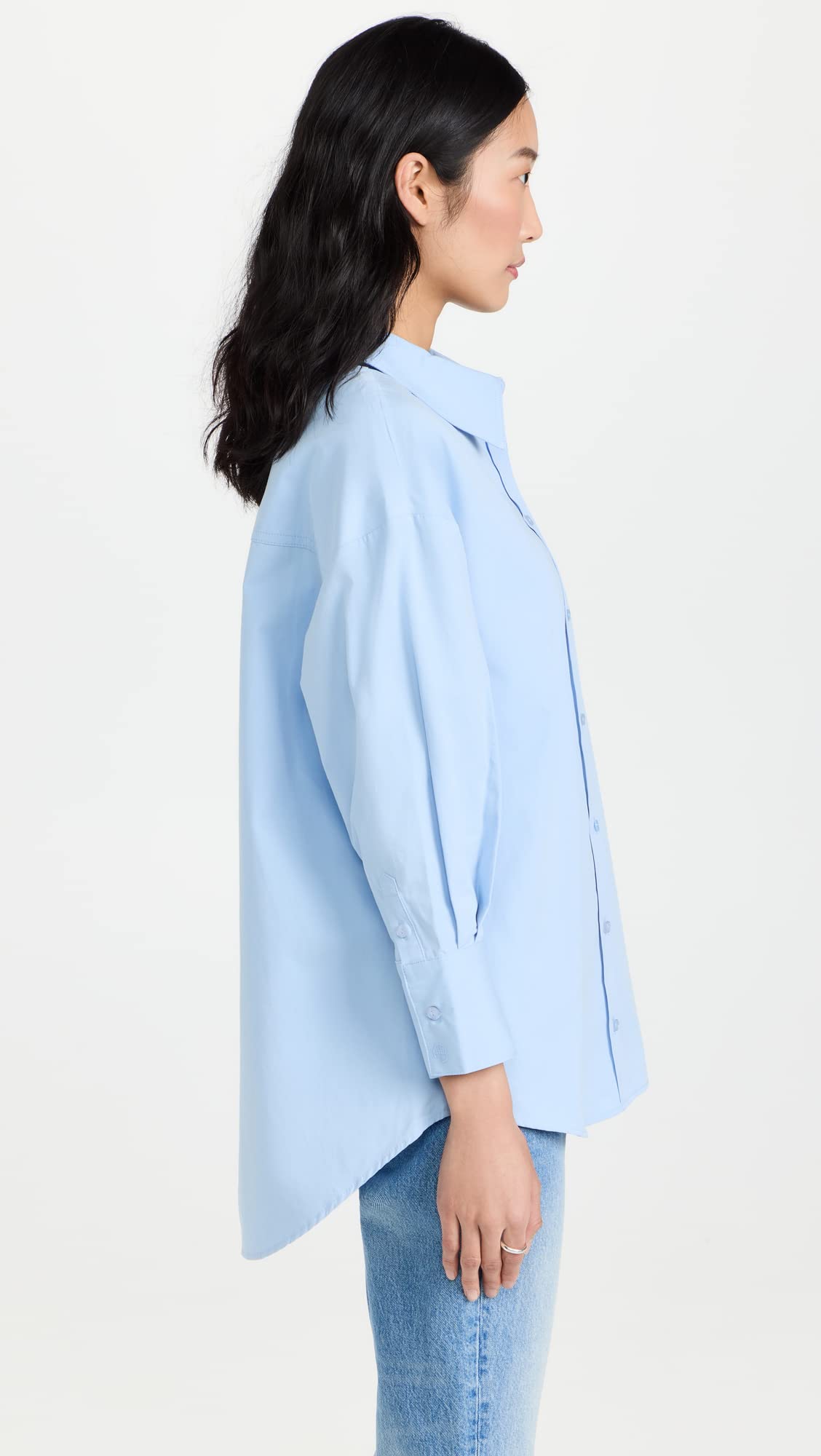 ANINE BING Women's Mika Shirt - Stylish Button Down Blouse for Casual & Office Wear | Trendy Fashion Top for Everyday Outfits & Work Attire