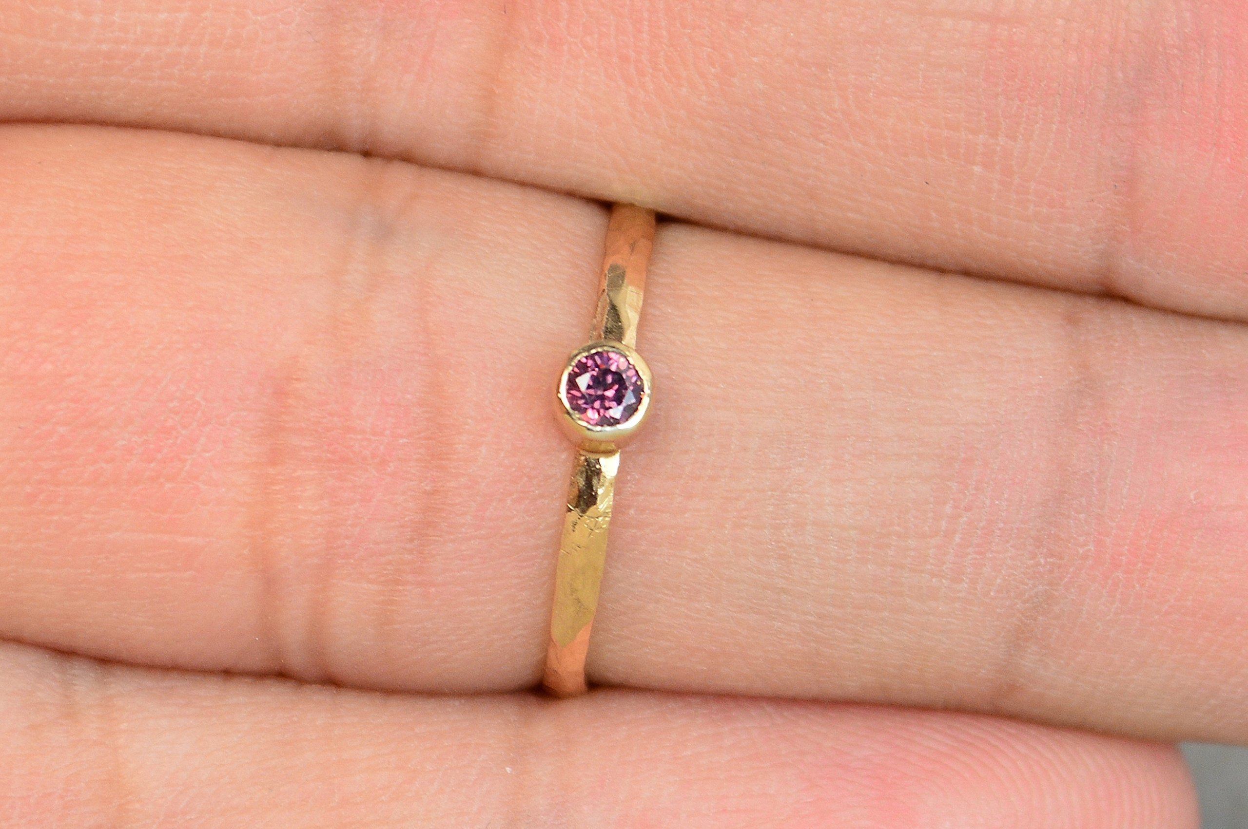 Classic Rose Gold Filled Alexandrite Ring for Women - Elegant Birthstone Jewelry Gift for Anniversary, Engagement & Special Occasions