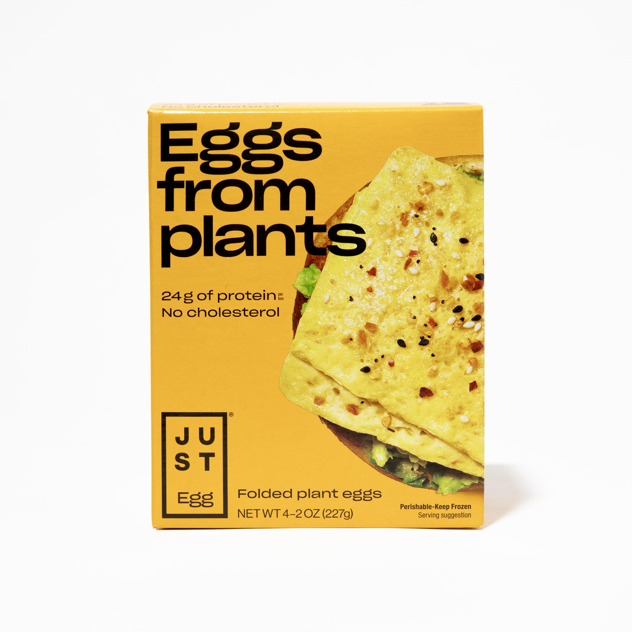 JUST Plant Based Egg Patties - Vegan Breakfast Sandwich - 4 Count (2 Oz Each) - Perfect for Vegan Breakfast, Sandwiches, and Meal Prep
