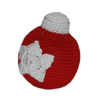 Handmade Knit Christmas Ornament Ball - Holiday Tree Decorations for Xmas, Winter, Home & Party Decor