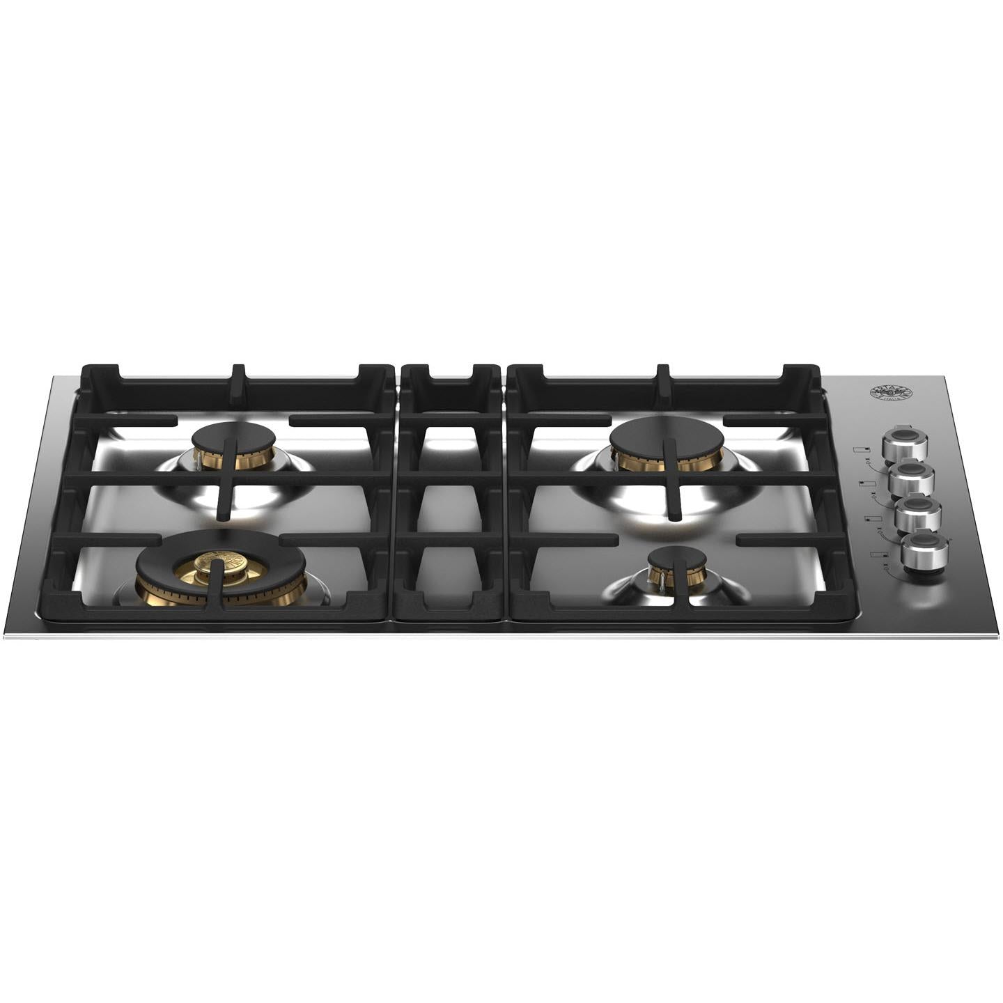 Bertazzoni 30 Inch 4-Burner Built-In Gas Cooktop - PROF304QBXT - Premium Stainless Steel Gas Stove for Modern Kitchens | Perfect for Home Chefs & Entertaining