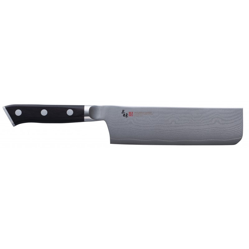Mcusta Zanmai Classic Damascus Nakiri Knife 165mm - High Carbon Steel Japanese Kitchen Knife for Precise Vegetable Chopping, Slicing & Dicing - Perfect for Home Chefs & Professional Cooking