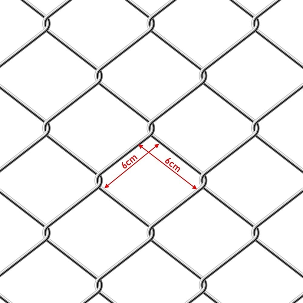 Galvanized Chicken Wire Mesh Fence 2mm Diameter - 1.2x30m Poultry Netting for Chicken Coop, Rabbit Hutch, Dog & Cat Enclosure, Vegetable Garden Protection (Silver) - Durable Outdoor Animal Fencing Solution