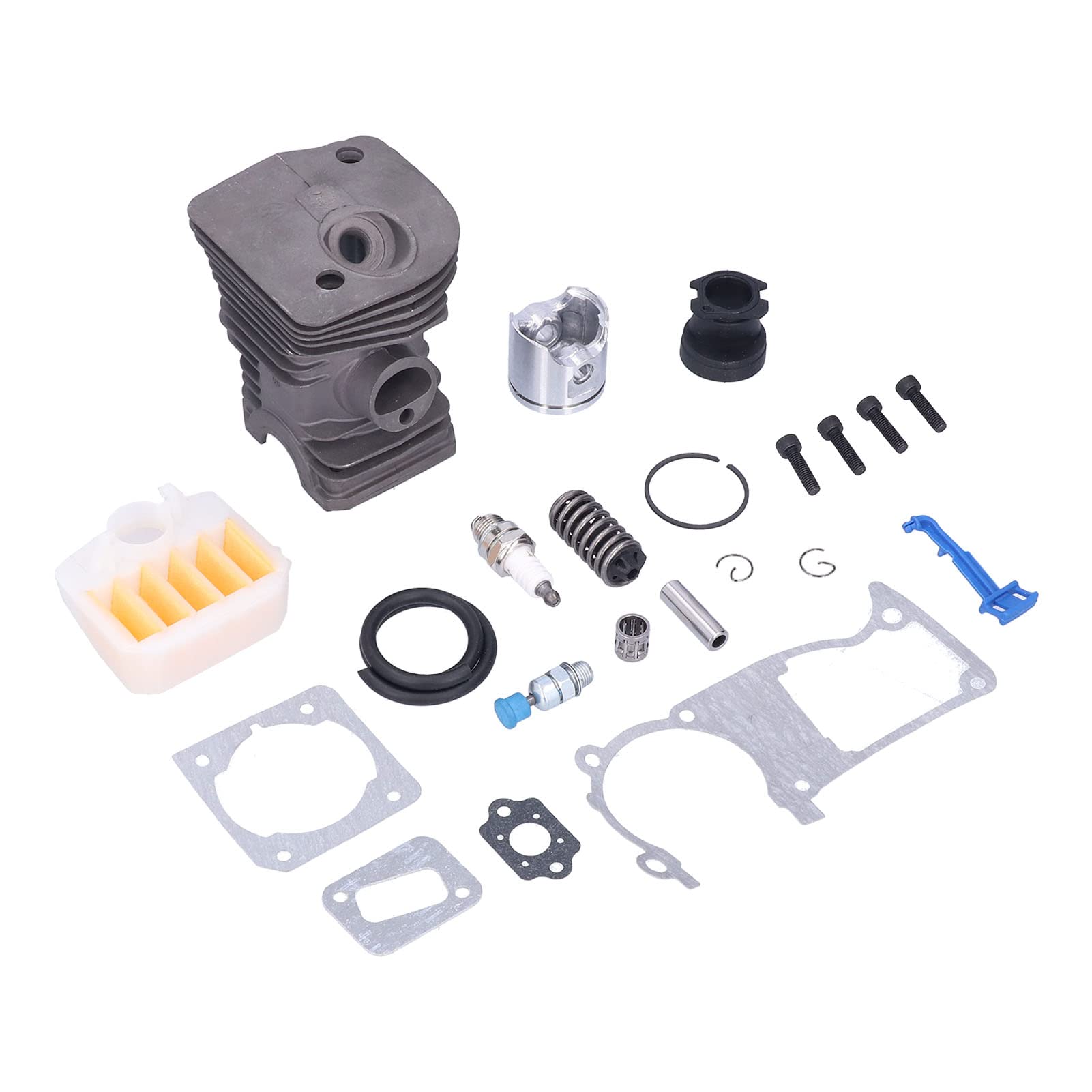 Chainsaw Cylinder Piston Kit - Compatible with Husqvarna 340 345 350 Chainsaws - High Performance Replacement Parts for Gardening & Tree Cutting