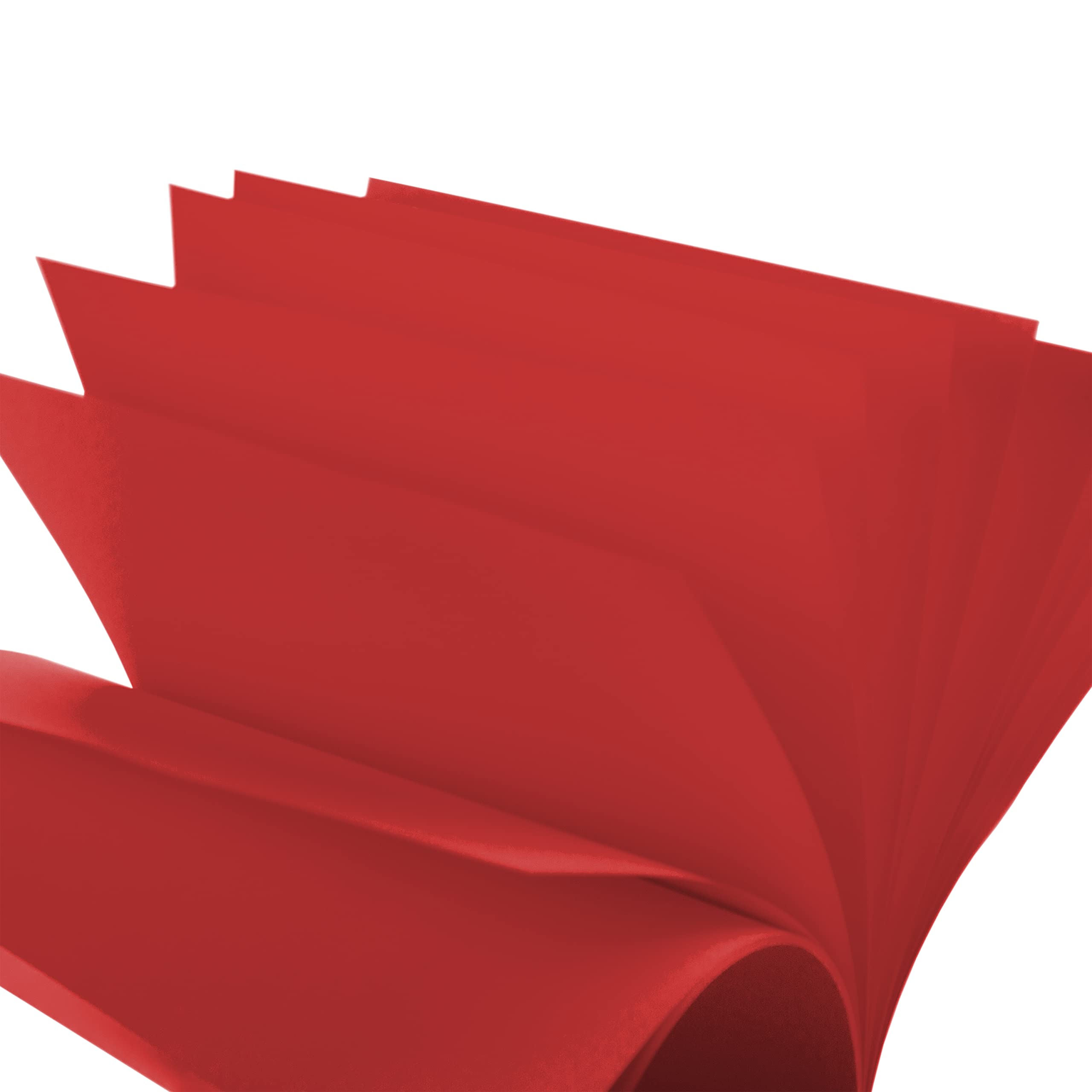 JAM PAPER Colored 24lb Paper - 90 GSM - 8.5 x 11 Inches - Red Recycled Paper - 50 Sheets per Pack - Perfect for Office, School, Craft Projects & Eco-Friendly Printing