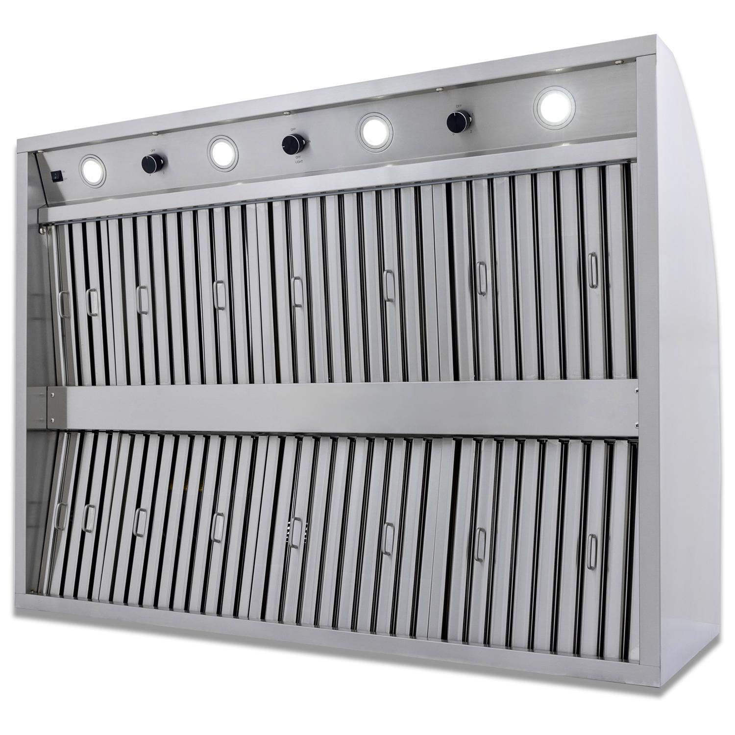 Blaze BLZ48VHOOD 48-Inch Stainless Steel Vent Hood for Outdoor Kitchens - Professional Range Hood for Grills, BBQs & Outdoor Cooking Areas