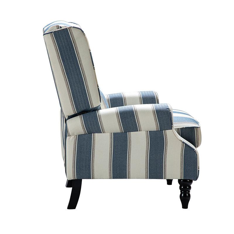 Erdeni Upholstered Manual Wingback Recliner Chair - Comfortable Living Room Armchair with Smooth Reclining Mechanism - Perfect for Home Theater, Reading Nook & Relaxation