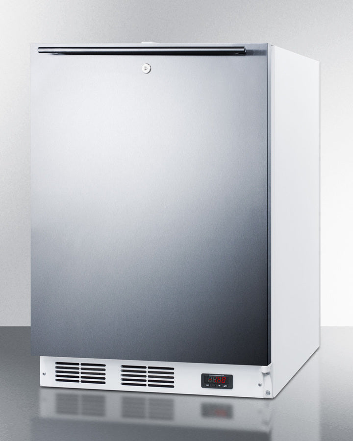 Accucold 24 Inch Wide Built-In All Freezer ADA Compliant ACF48WSSHHADA - Perfect for Restaurants, Home Kitchens & ADA-Compliant Spaces