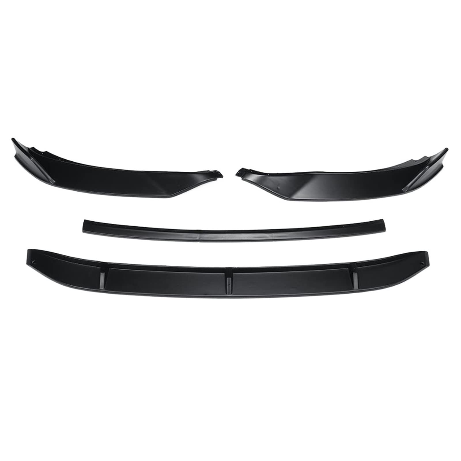 VW Passat B8 Variant 2017-2018 Front Bumper Lip Spoiler & Side Splitters - Matte Black Body Kit Guards | Car Exterior Accessories for Enhanced Aerodynamics & Style | Perfect for Daily Driving & Car Shows