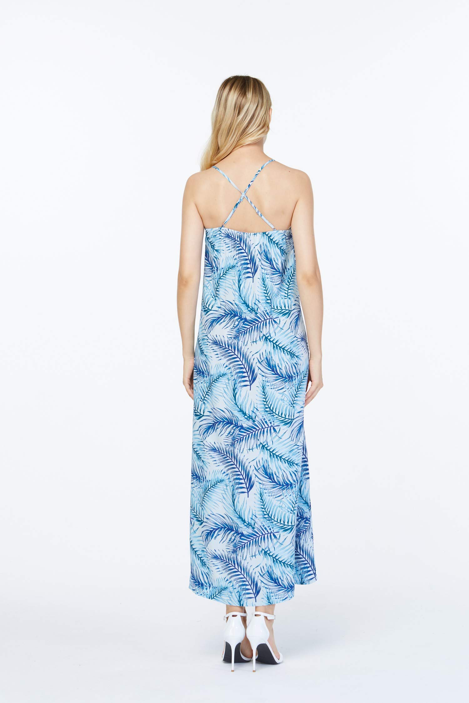 Women's Floral Print Sweetheart Maxi Dress for Hawaiian Luau Party - Beach Wedding, Summer Vacation & Tropical Getaway Outfit