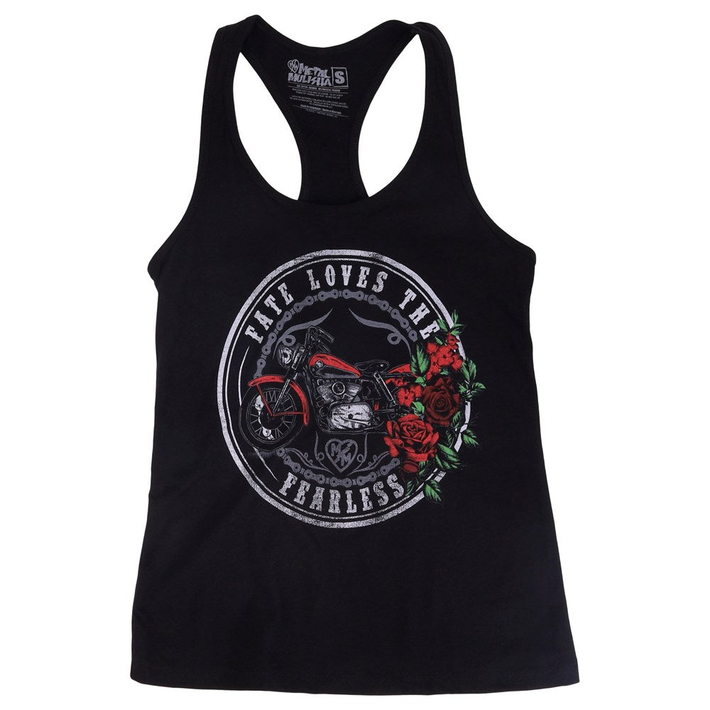 Metal Mulisha Fate Racerback Tank Top for Women - Breathable Workout & Gym Shirt - Perfect for Fitness, Yoga & Running