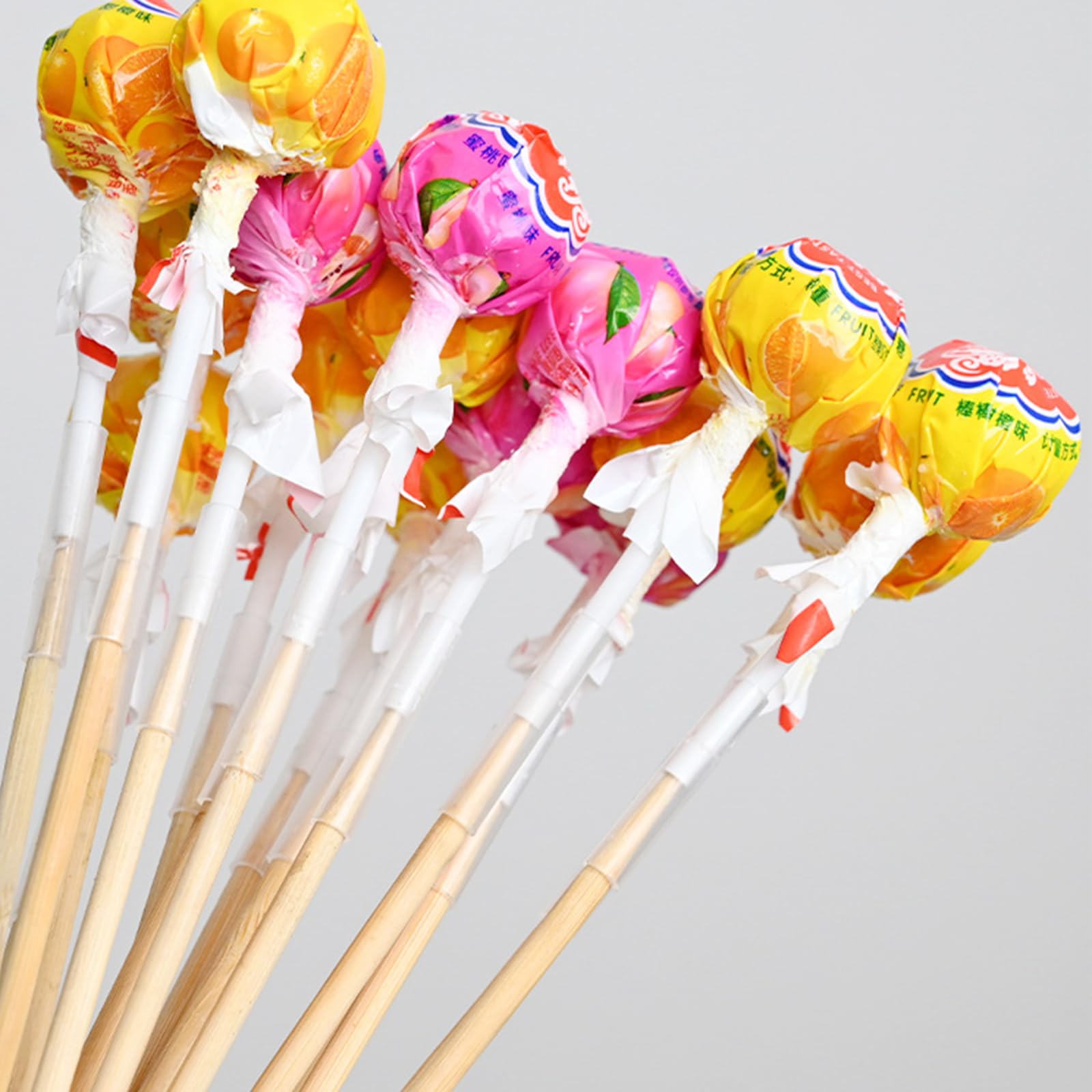 LABUYI 50 Pcs Cake Pop Sticks, Bamboo Lollipop Sticks for Cake Pops, Cupcakes, Chocolate, Candy - 15cm × 3.5mm - Perfect for Baking, Dessert Decorating, and Party Treats