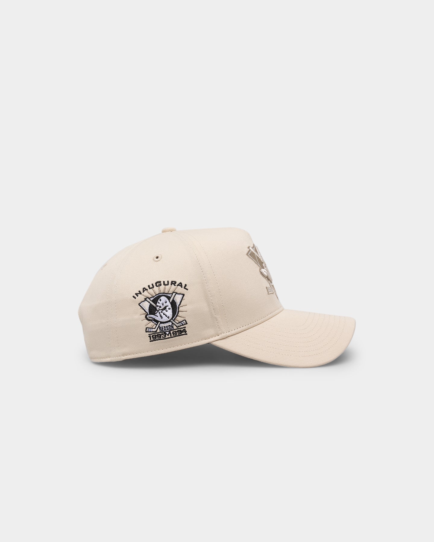 47 Brand Anaheim Ducks 'Caramel Swirl' Sure Shot TT Cotton MVP Snapback Hat - Natural/Khaki Adjustable Baseball Cap for Men & Women - Perfect for Sports Fans, Casual Wear & Outdoor Activities