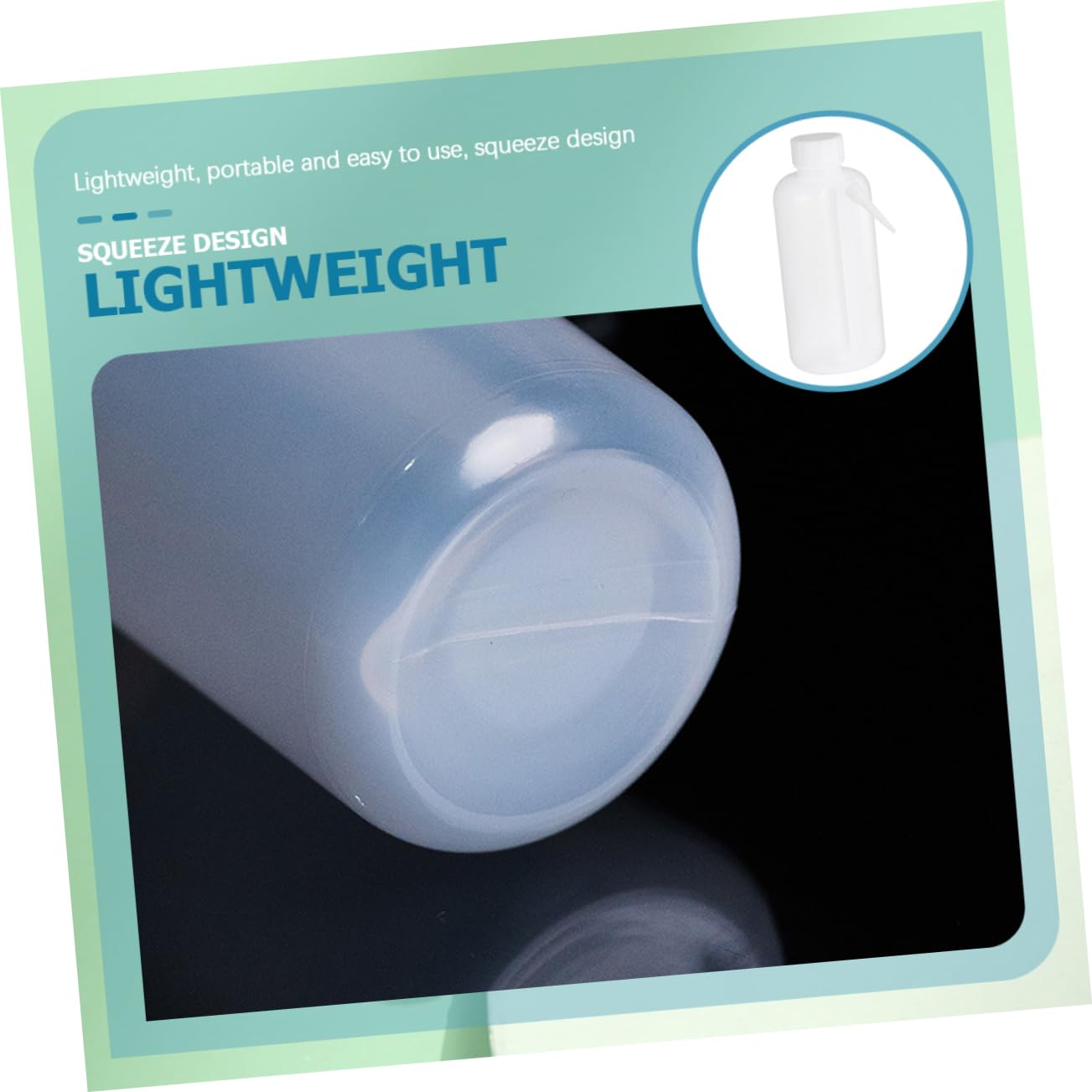 2-Pack FUNOMOCYA Wide Mouth Rinse Bottles with Side Pipe & Dropper - Plastic Wash Bottles for Laboratory, Mouthwash Dispensing, and Cleaning - Ideal for Science Labs, Dental Offices, and Home Use