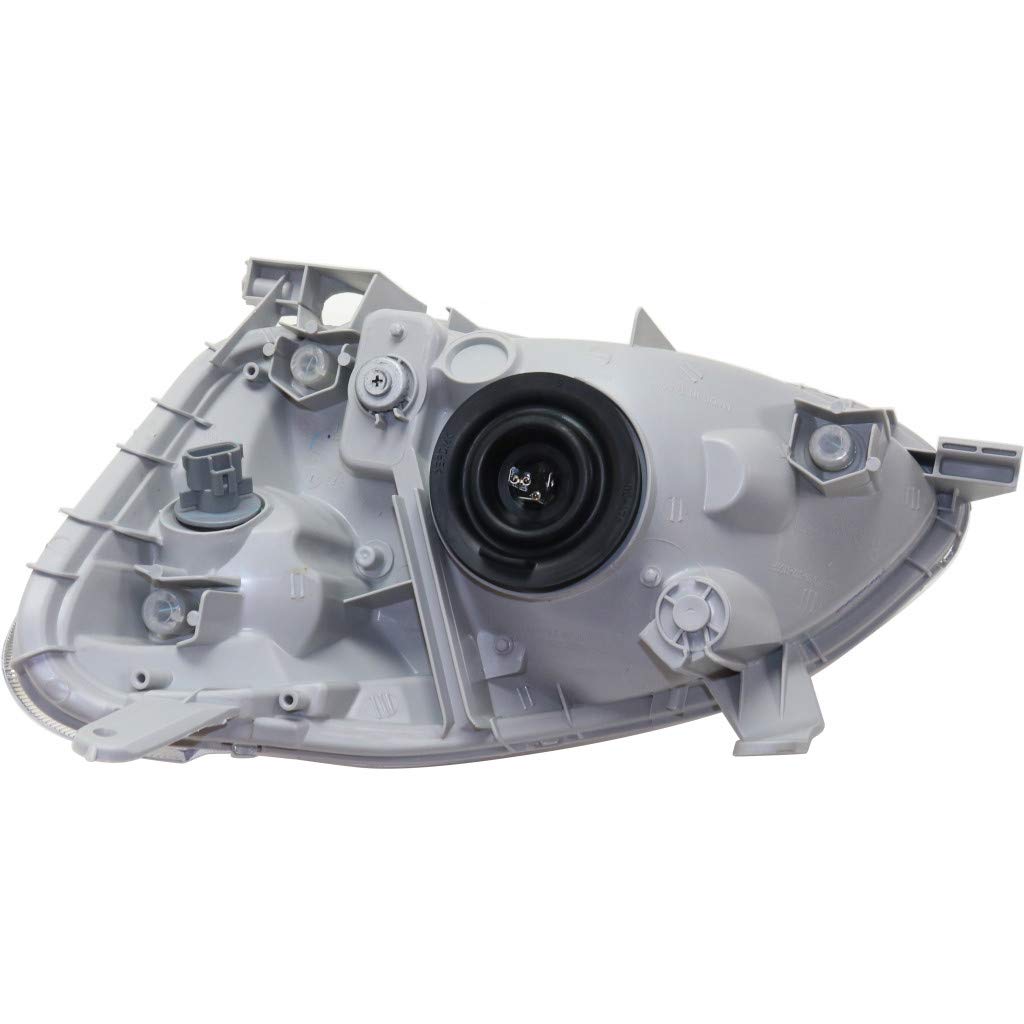 Toyota Echo Headlight Assembly 2003-2005 - Passenger Side Replacement with Bulbs (DOT Certified) - Compatible with TO2519102 - Perfect for Night Driving & Foggy Conditions