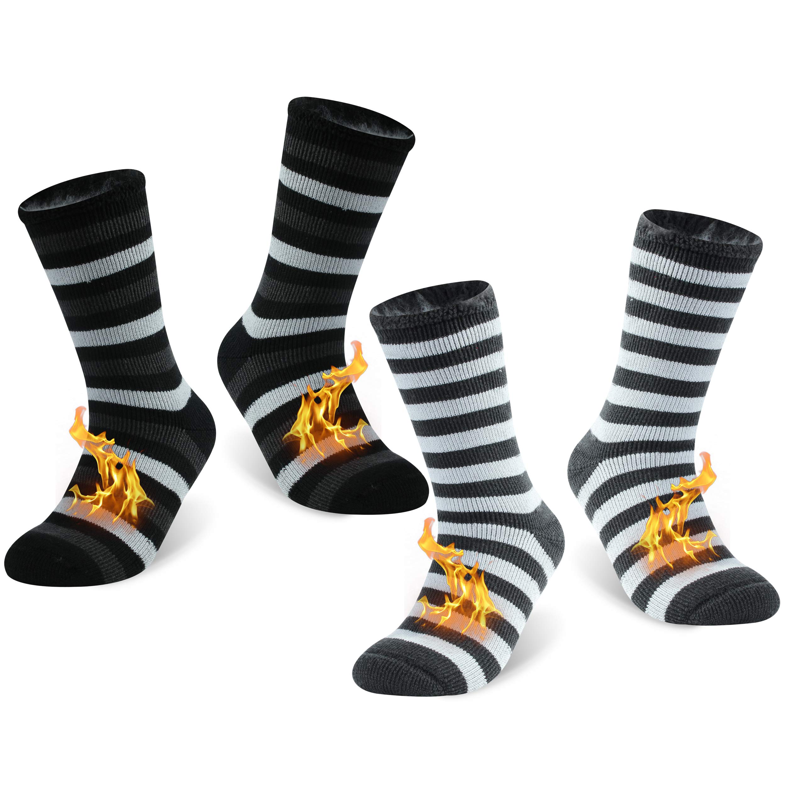 KitNSox Thermal Socks for Men & Women - Winter Warm Heated Boot Socks with Thick Insulation for Extreme Cold Weather - Perfect for Skiing, Snowboarding & Outdoor Winter Activities
