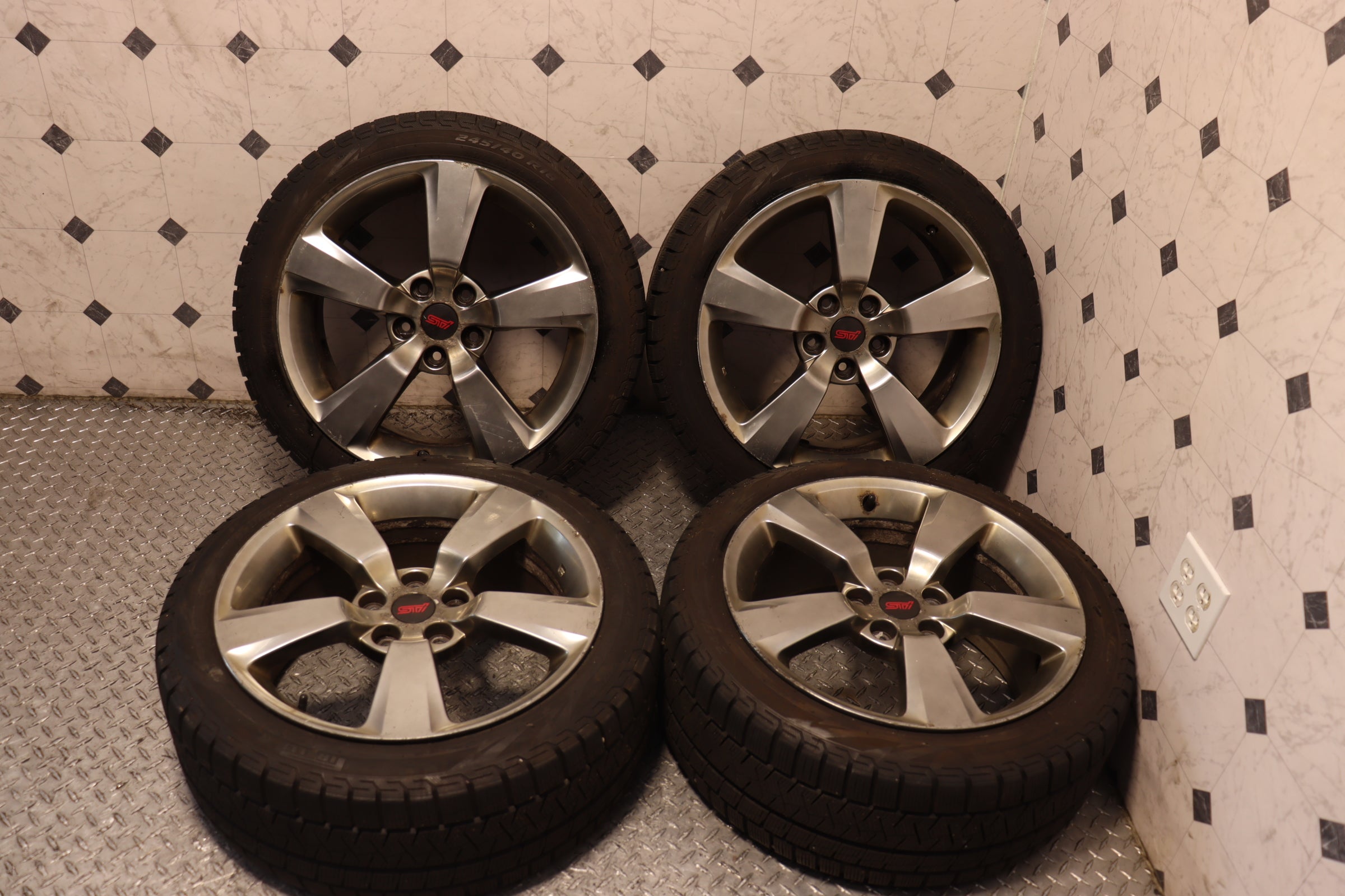 2008-2014 Subaru Impreza WRX STI GRB OEM Stock Wheels - Set of 4 | Perfect for Replacement & Performance Upgrades