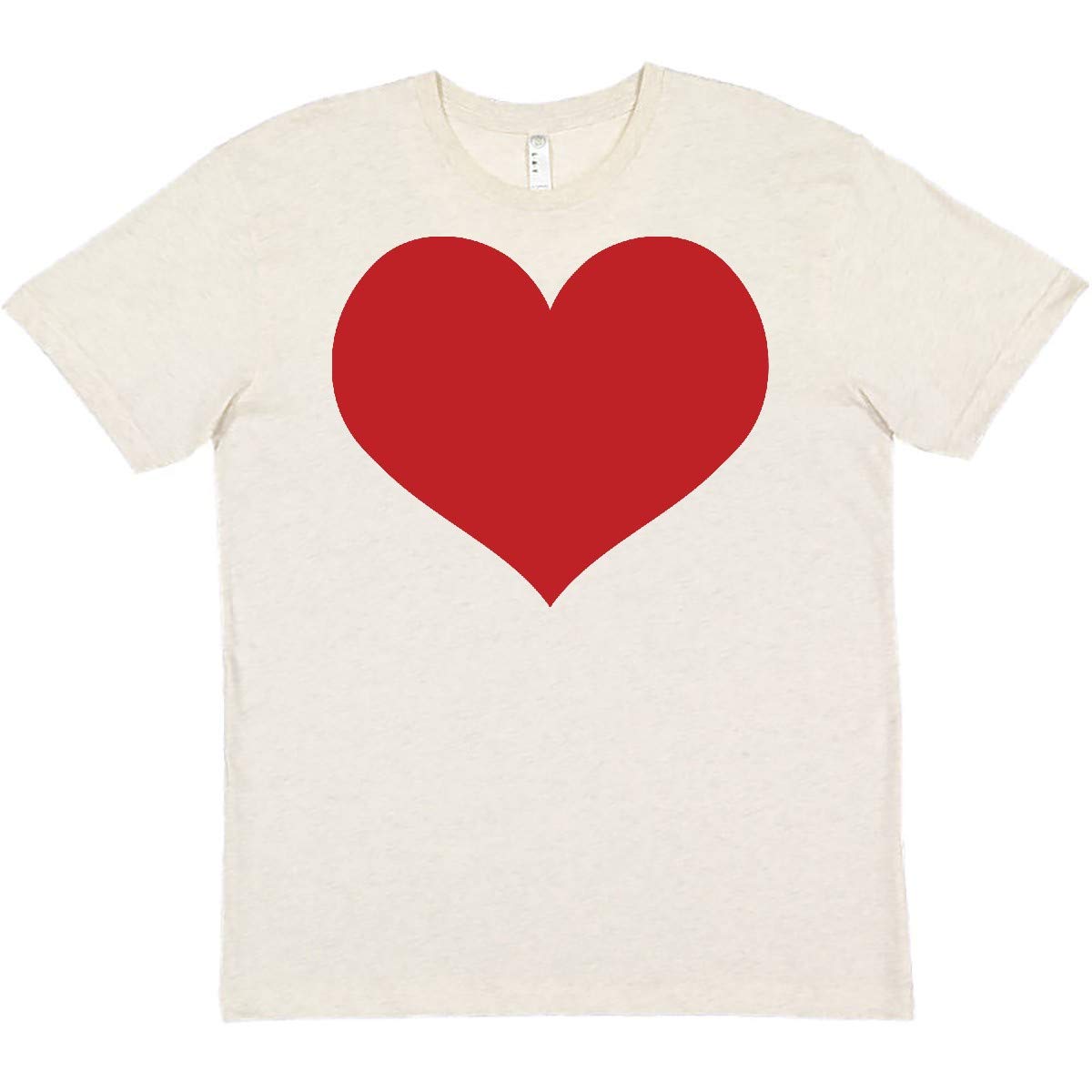 Inktastic Red Heart Valentine's Day T-Shirt - Cute Love Graphic Tee for Women & Men - Perfect for Valentine's Gifts, Couple Outfits & Date Nights
