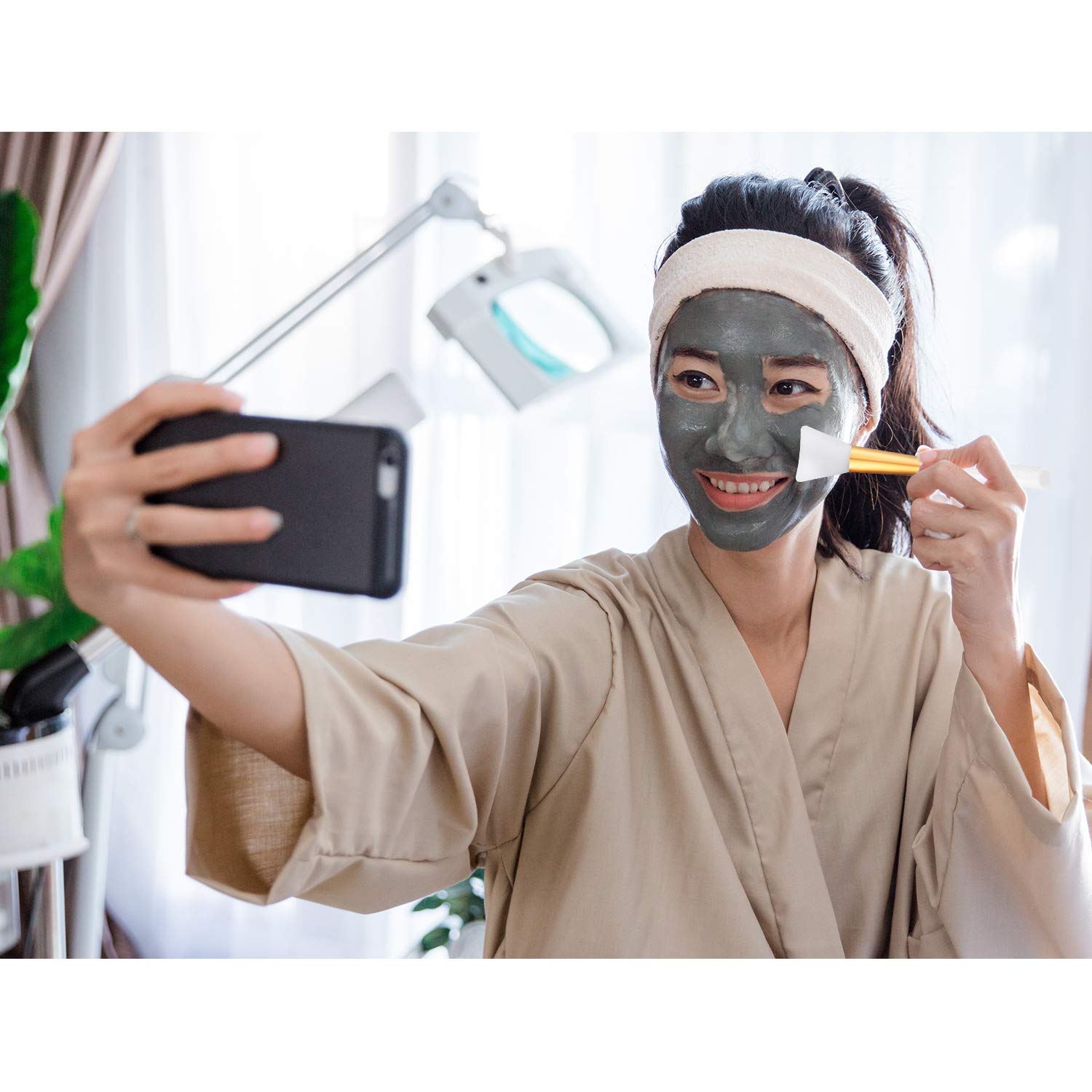 20-Piece Soft Silicone Facial Mud Applicator Set - Clay Mask Brush Tools for Skincare, Sleeping Mud Mask, Hairless Body Lotion & Butter Application - Perfect for Spa, Home Beauty Routine & Professional Salon Use